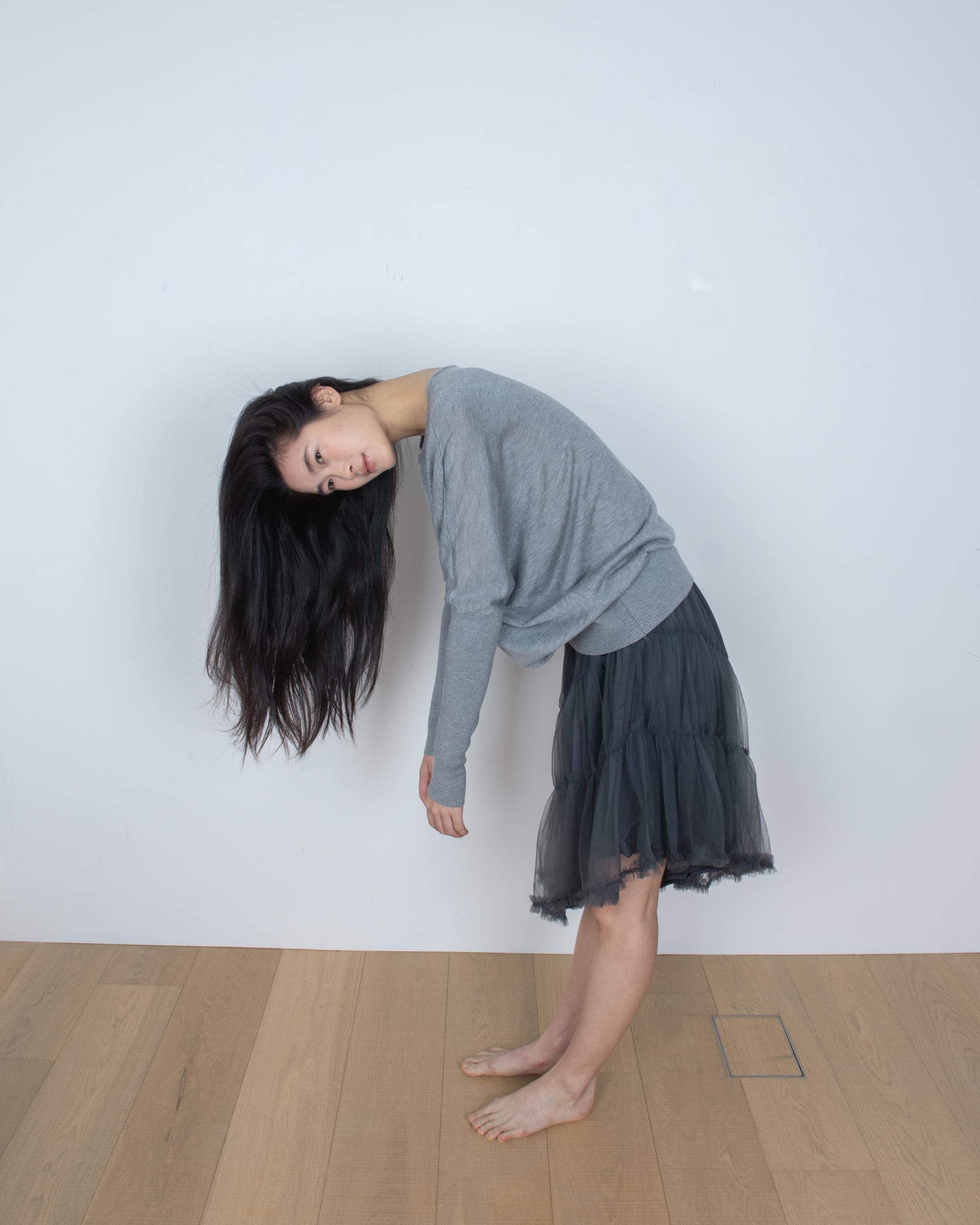 unbalanced sheer midi skirt