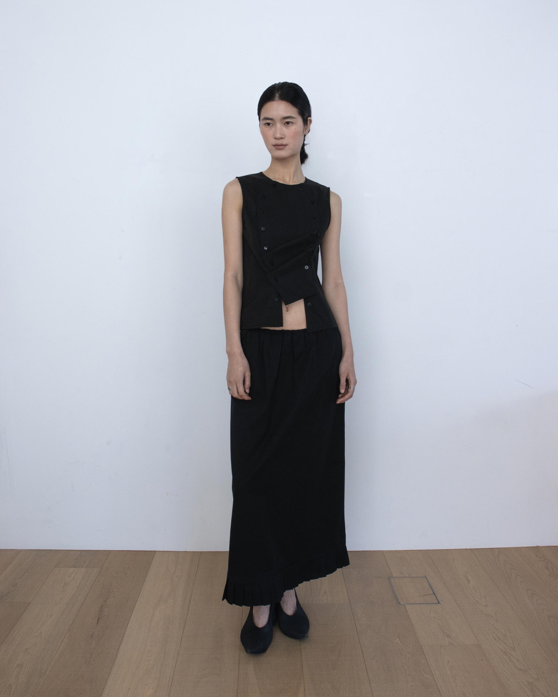 double button vest