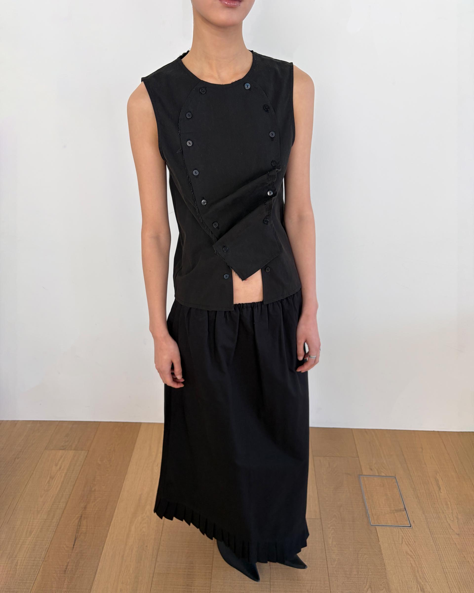 double button vest