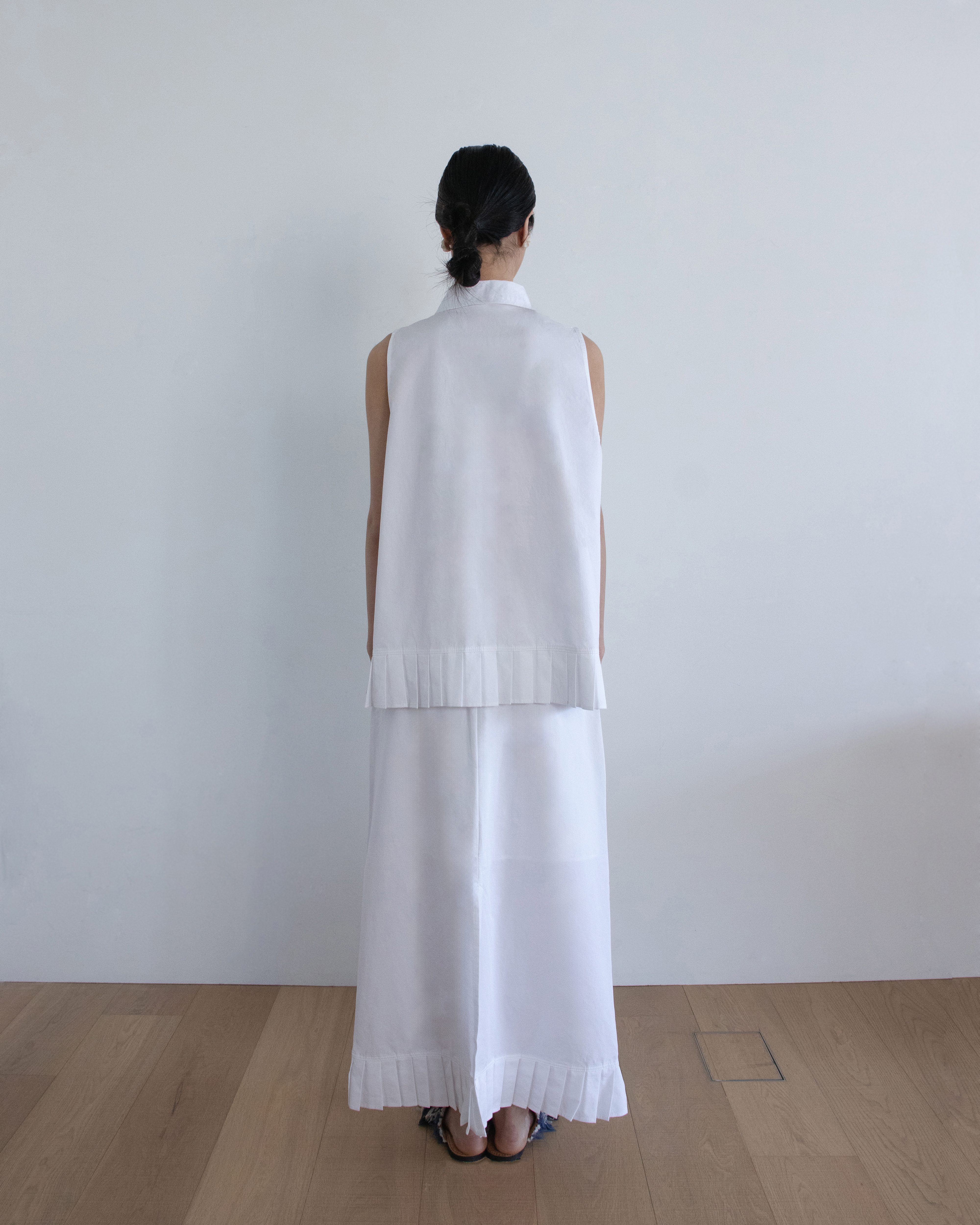 cotton pleats skirt