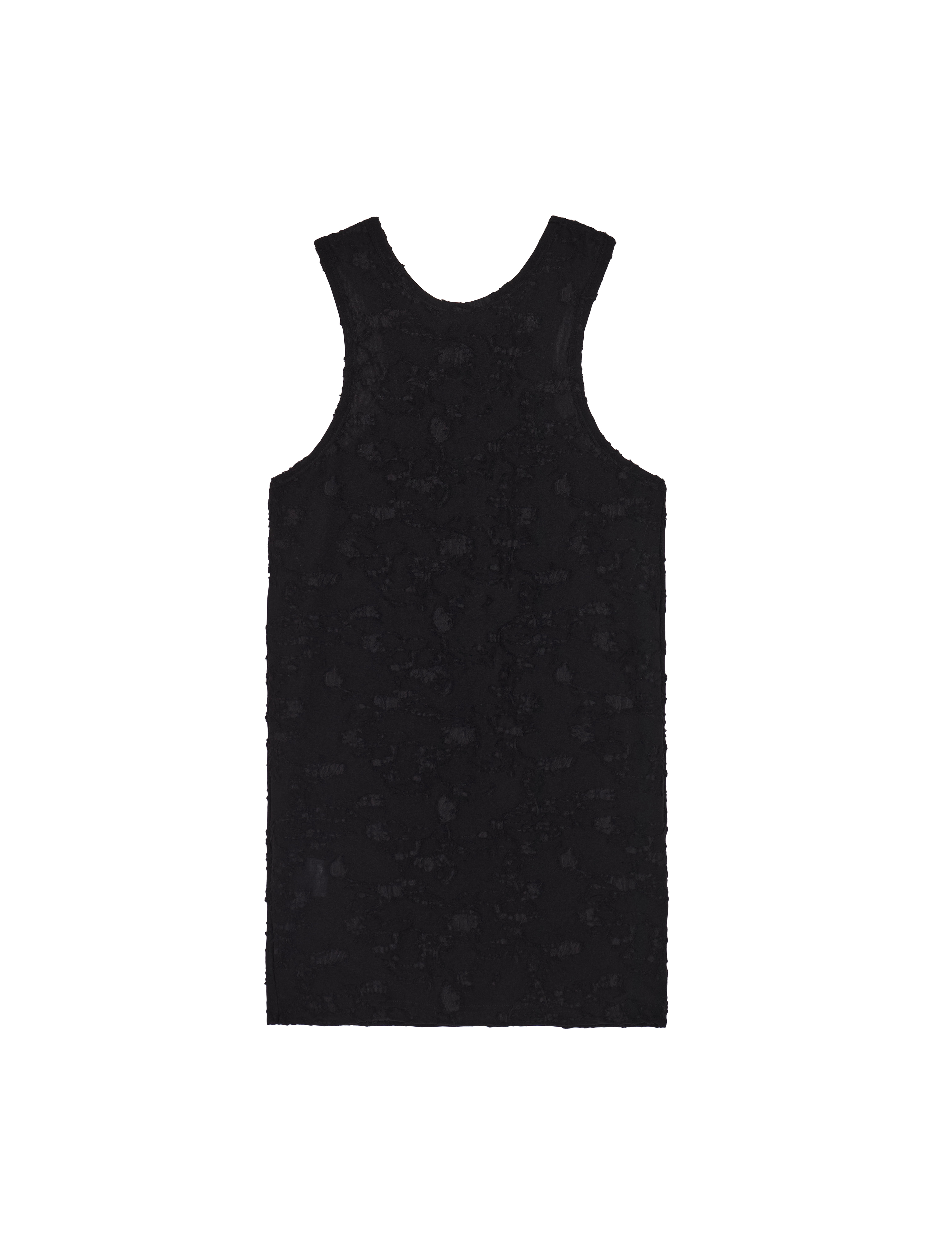 curved button floral sleeveless