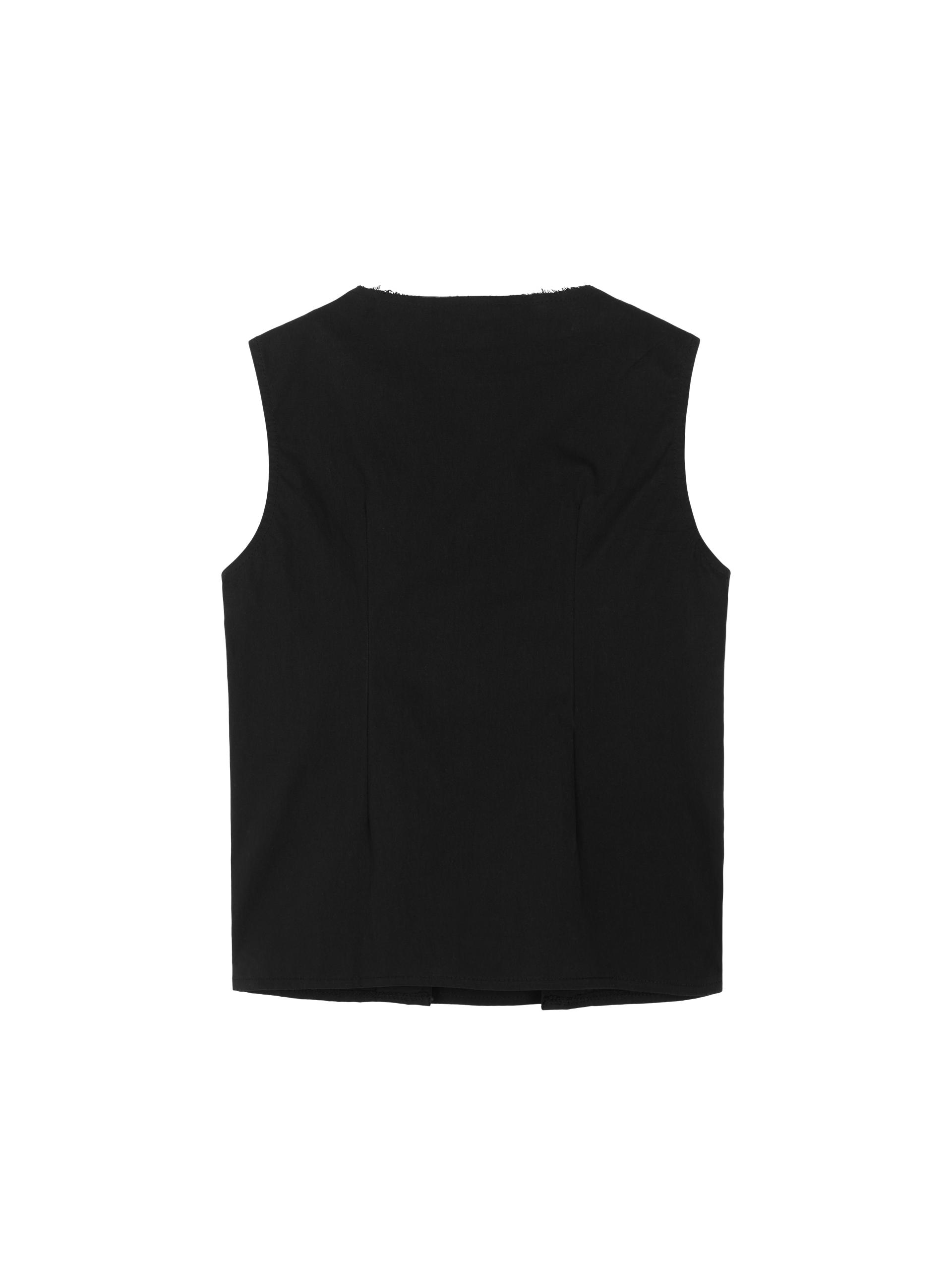 double button vest