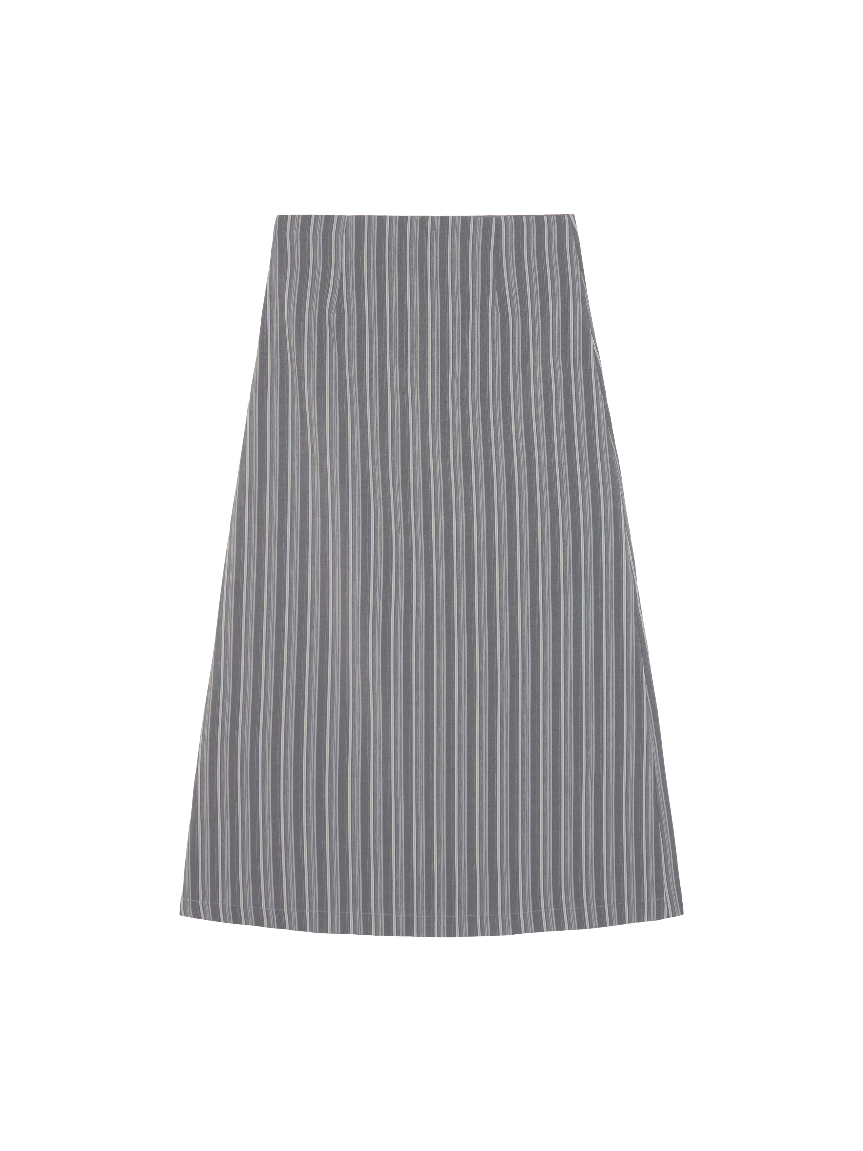 stripe pleats skirt