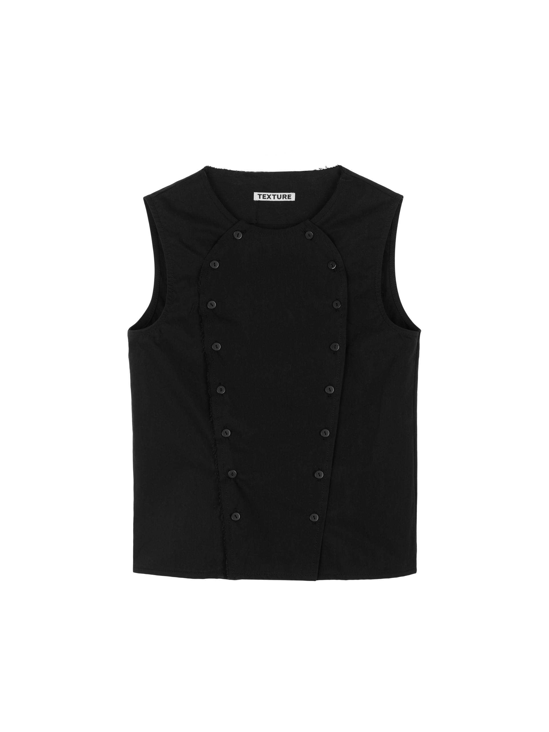 double button vest