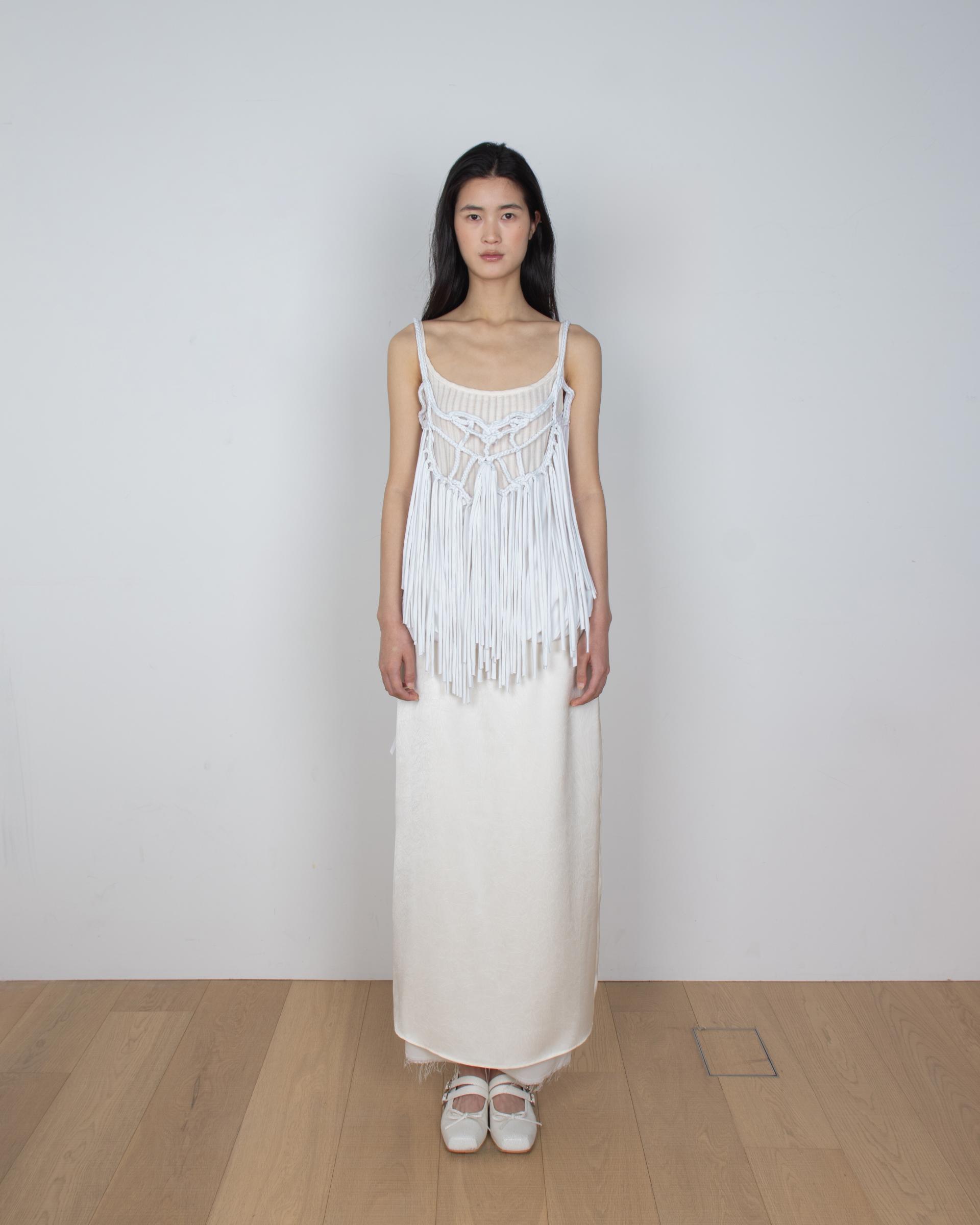 sleeveless tassel top