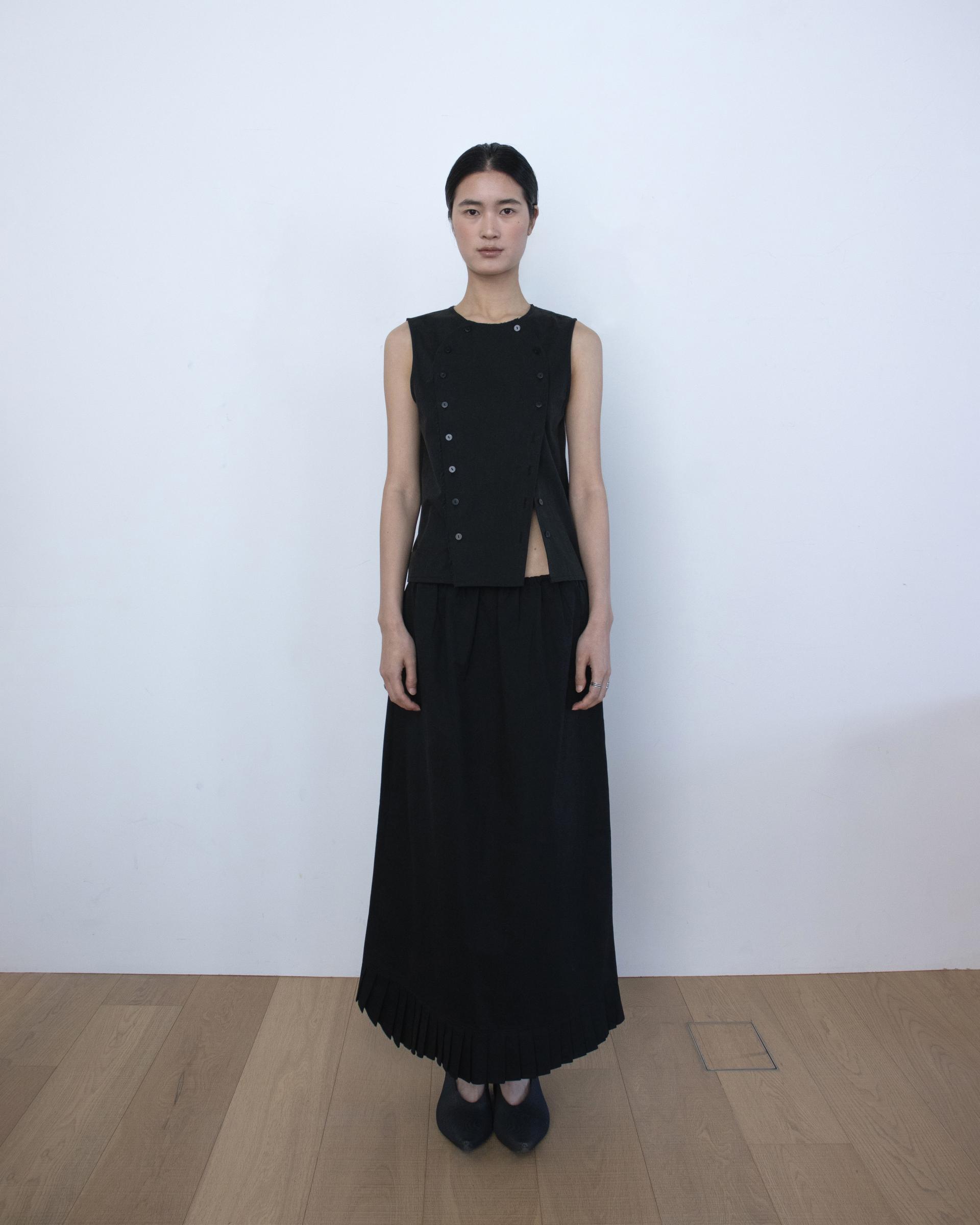 double button vest
