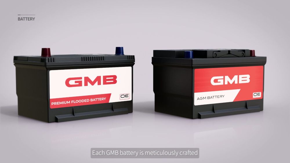 수출바우처 3D홍보영상 – GMB코리아 AGM 배터리를 사실적으로 구현한 홍보용 3D이미지