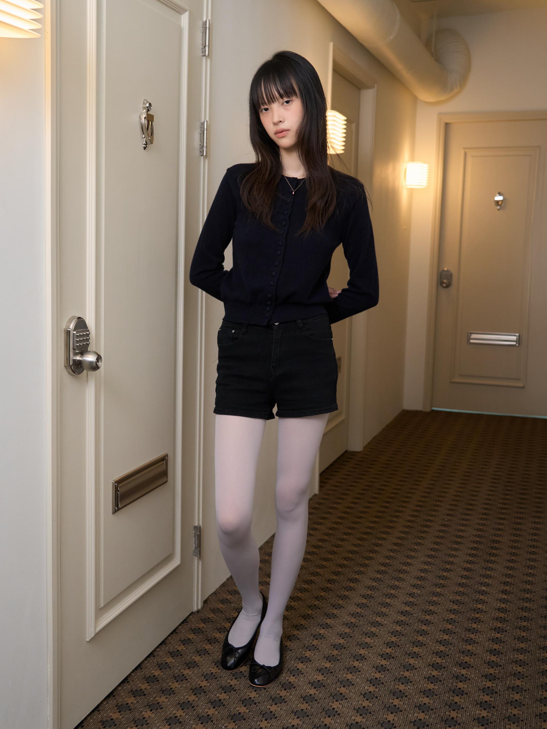 MERINO CASHMERE BUTTON CARDIGAN_NAVY