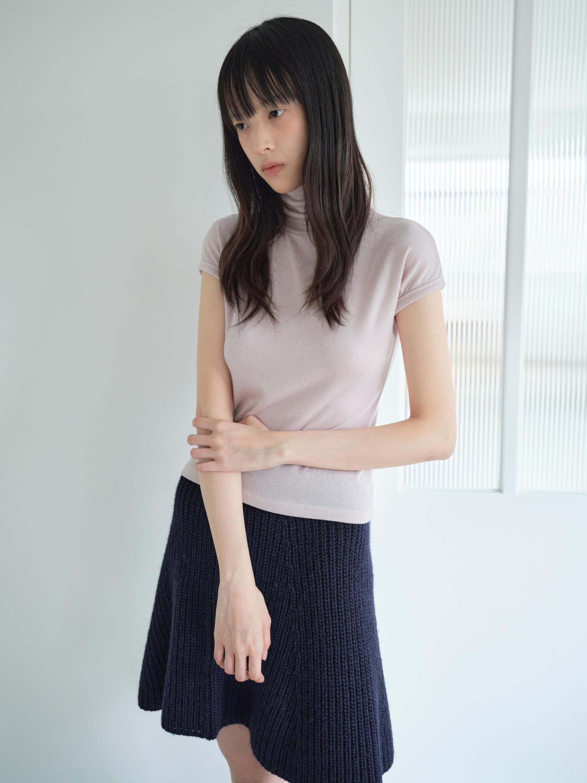 WOOL TURTLENECK TOP_PINK