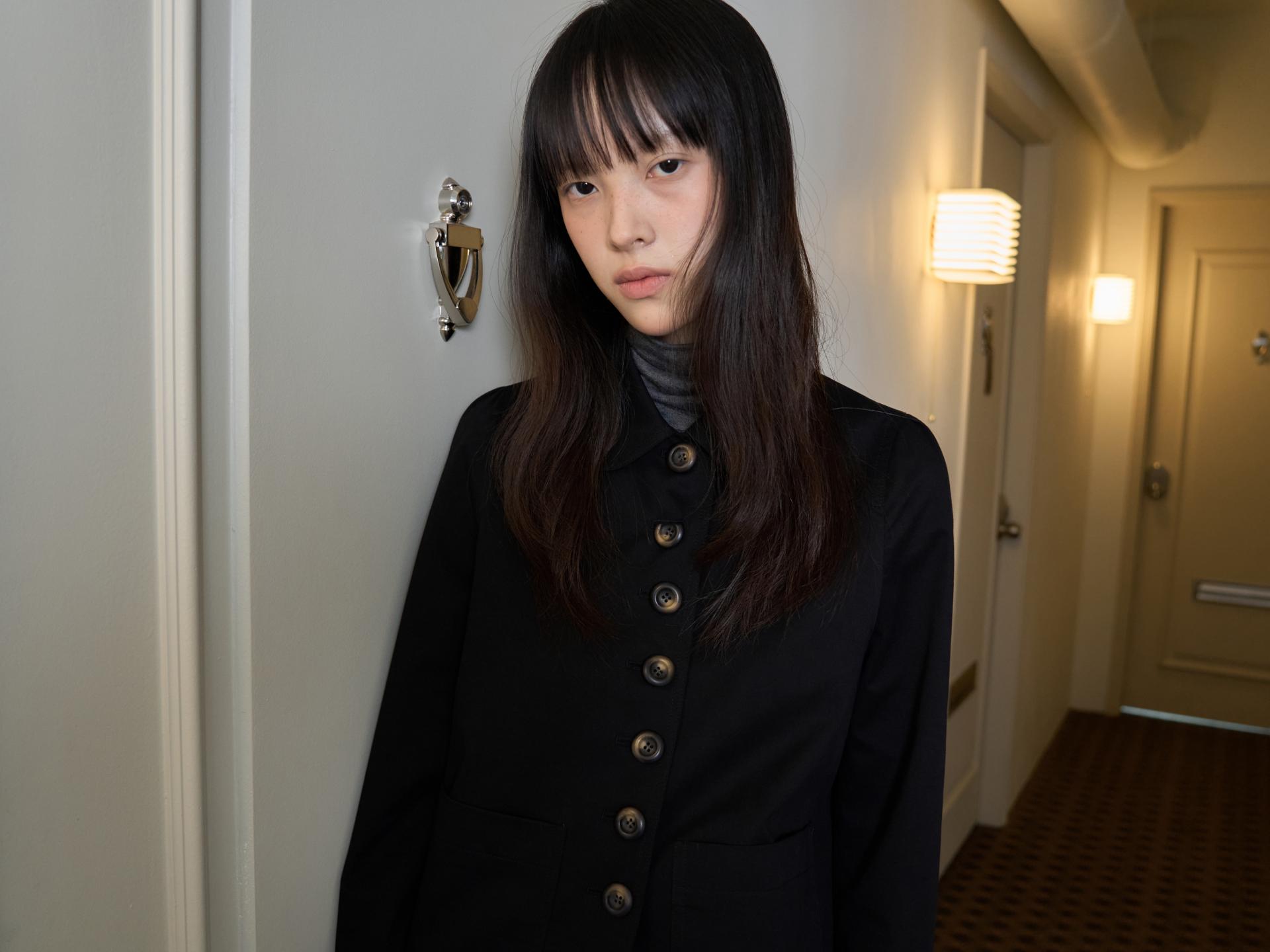 BUTTON DETAIL LOVELY JACKET_BLACK