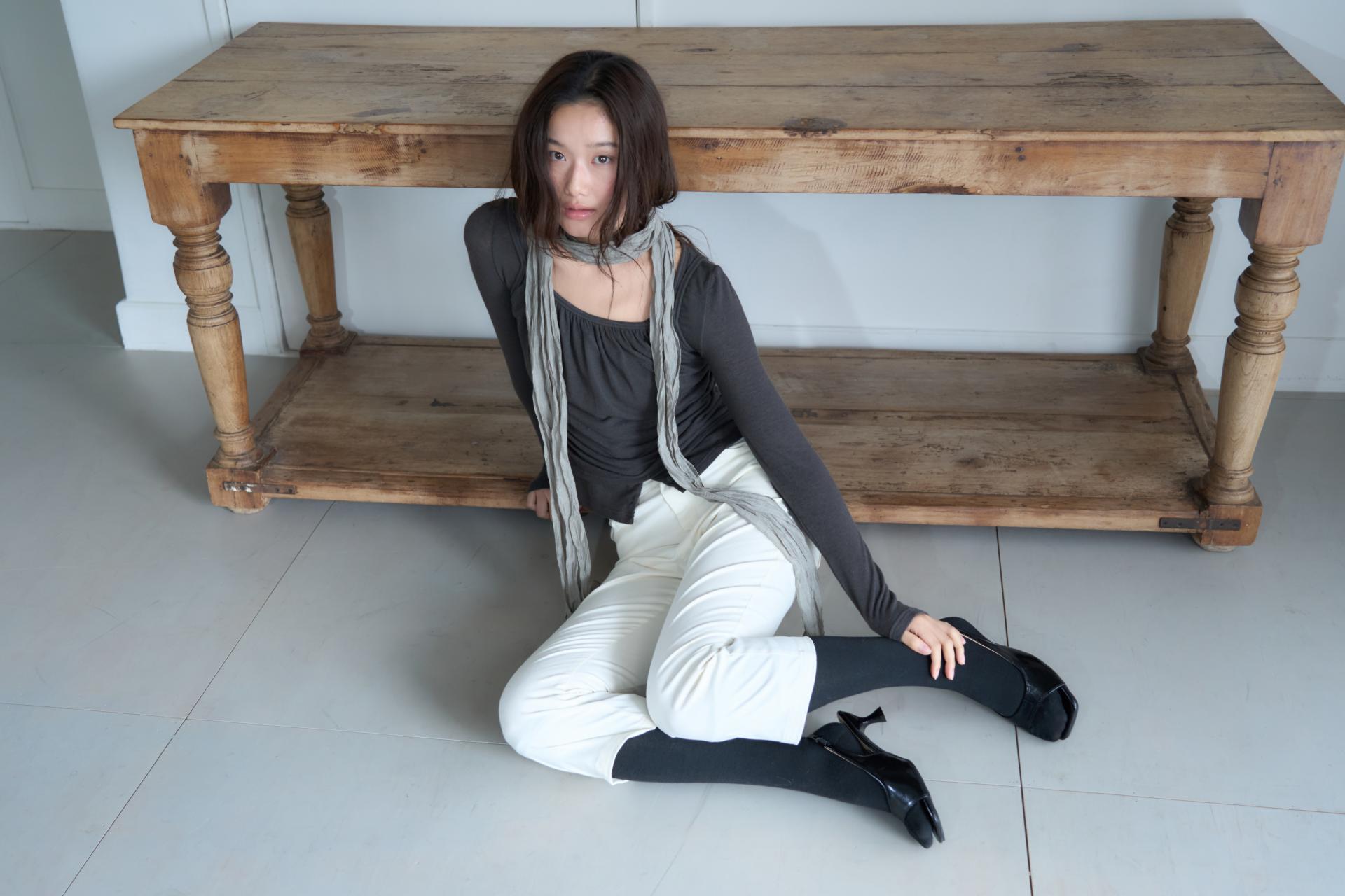 PEACHED CAPRI PANTS_IVORY