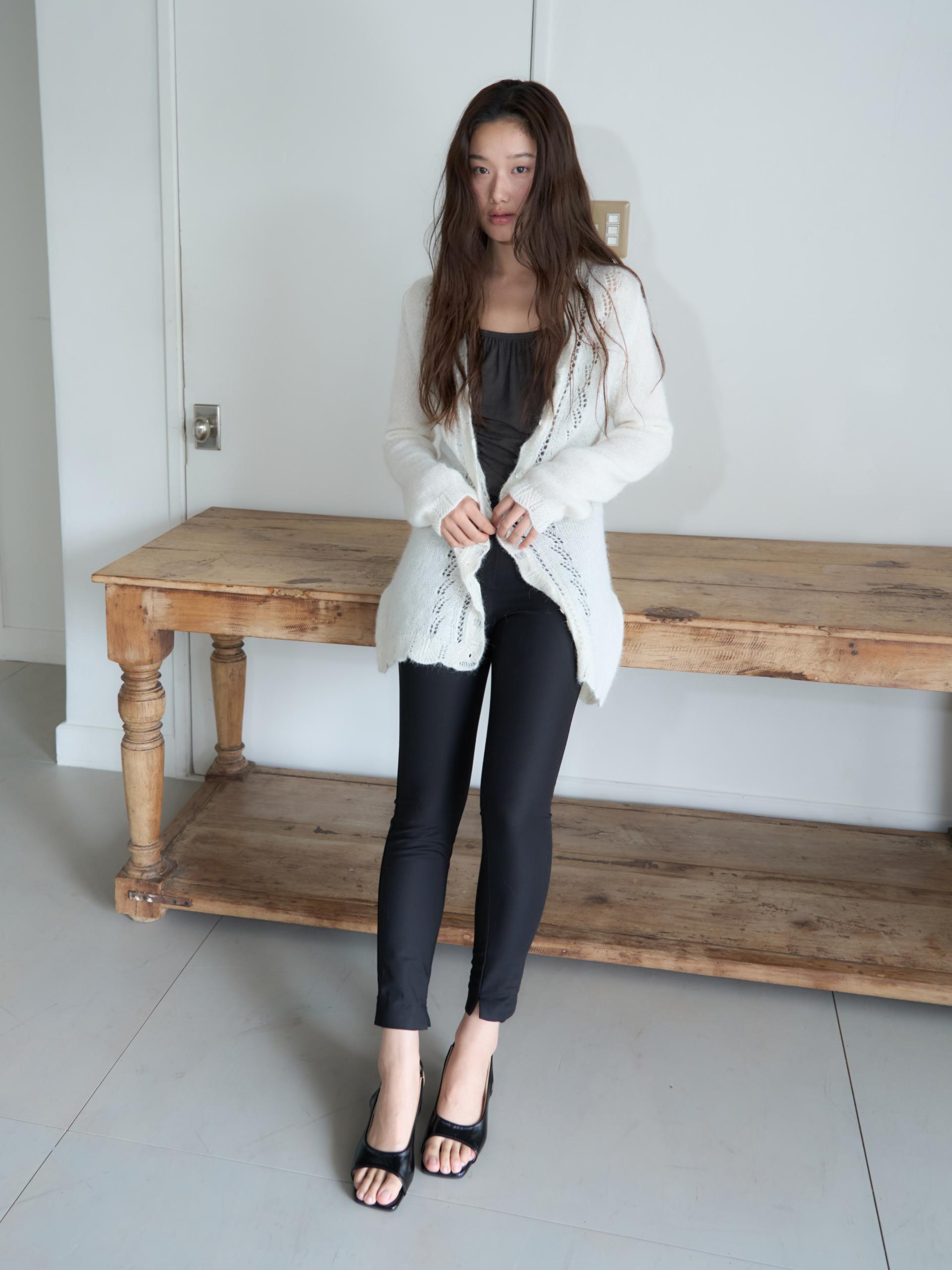 ALPACA LOOSE KNIT LONG CARDIGAN_IVORY