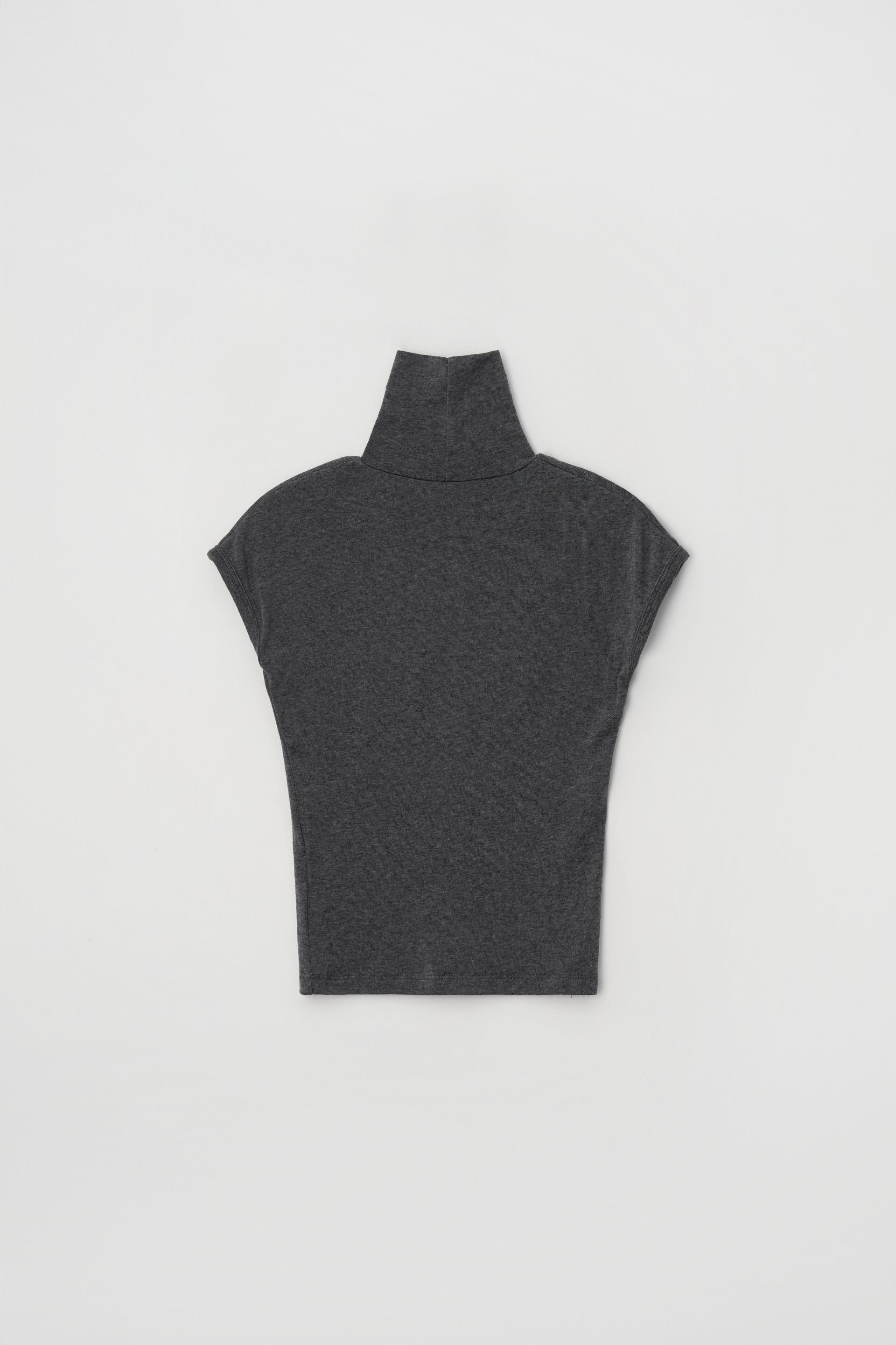 WOOL TURTLENECK TOP_GRAY