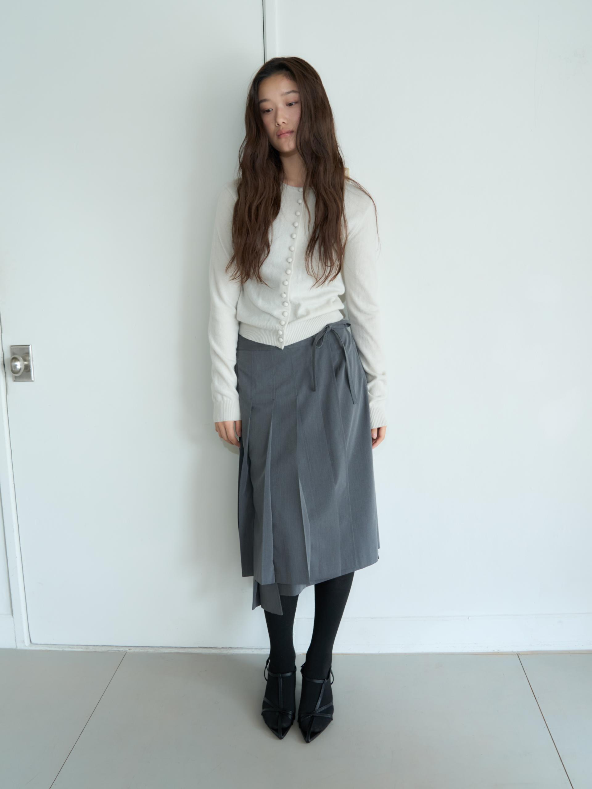 MERINO CASHMERE BUTTON CARDIGAN_IVORY