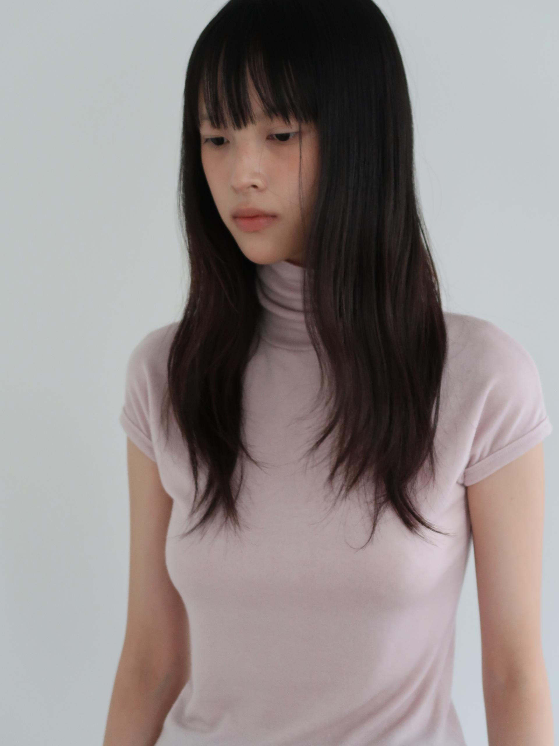 WOOL TURTLENECK TOP_PINK