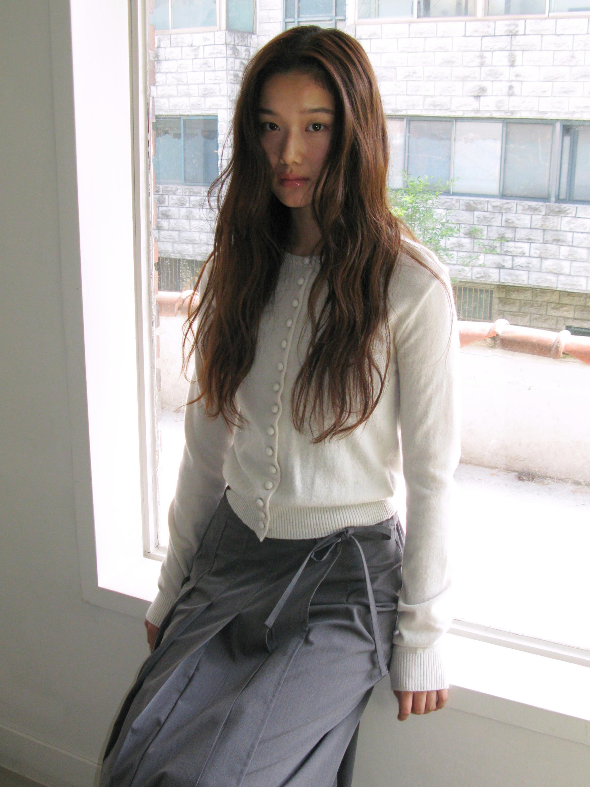 MERINO CASHMERE BUTTON CARDIGAN_IVORY