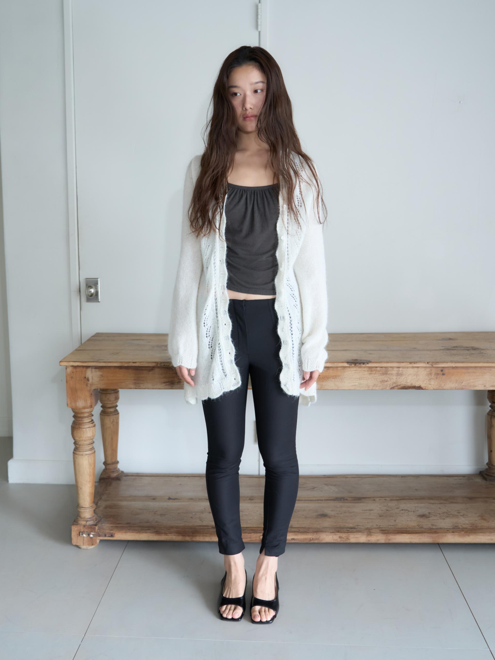 ALPACA LOOSE KNIT LONG CARDIGAN_IVORY