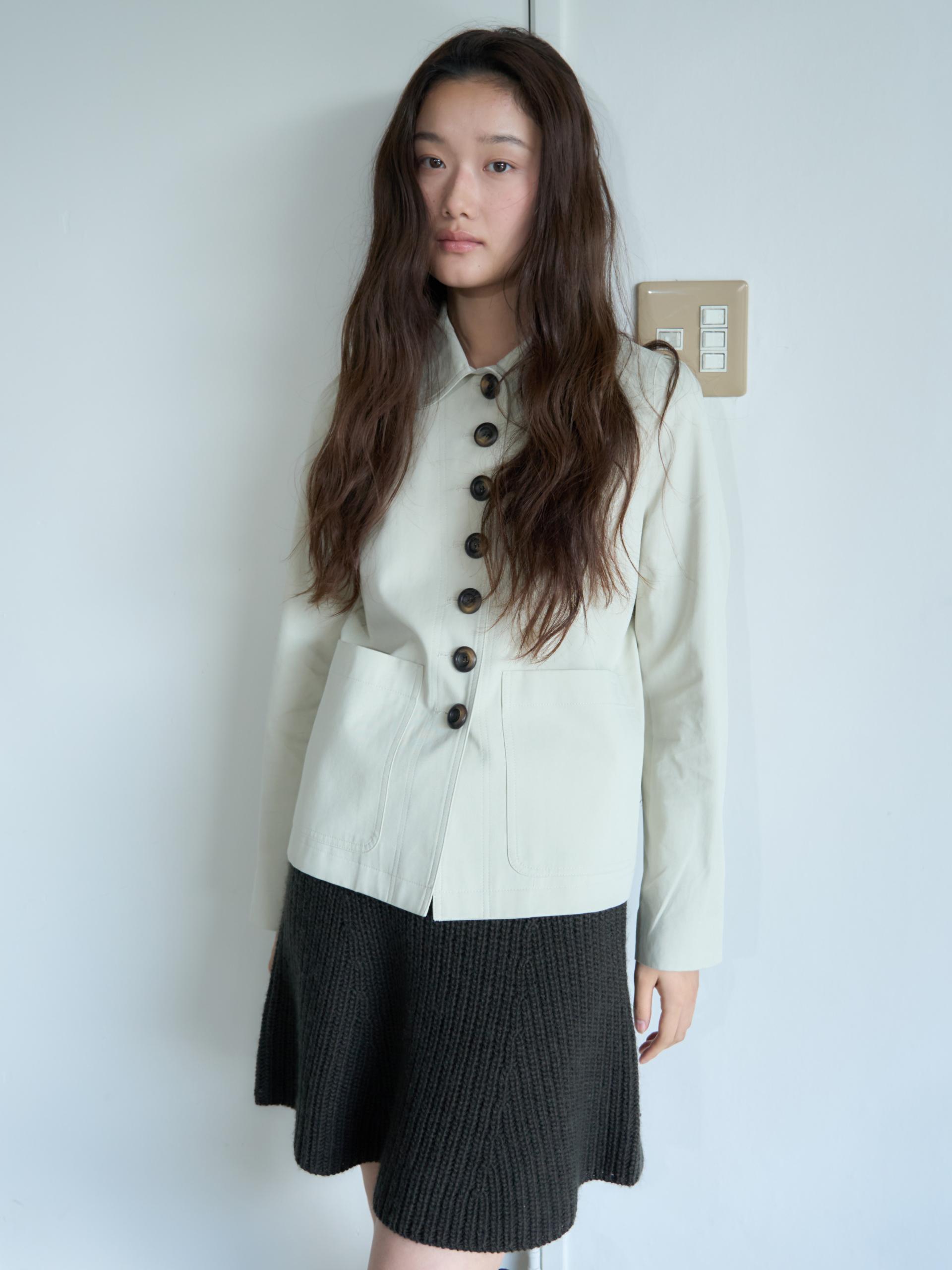 BUTTON DETAIL LOVELY JACKET_BEIGE