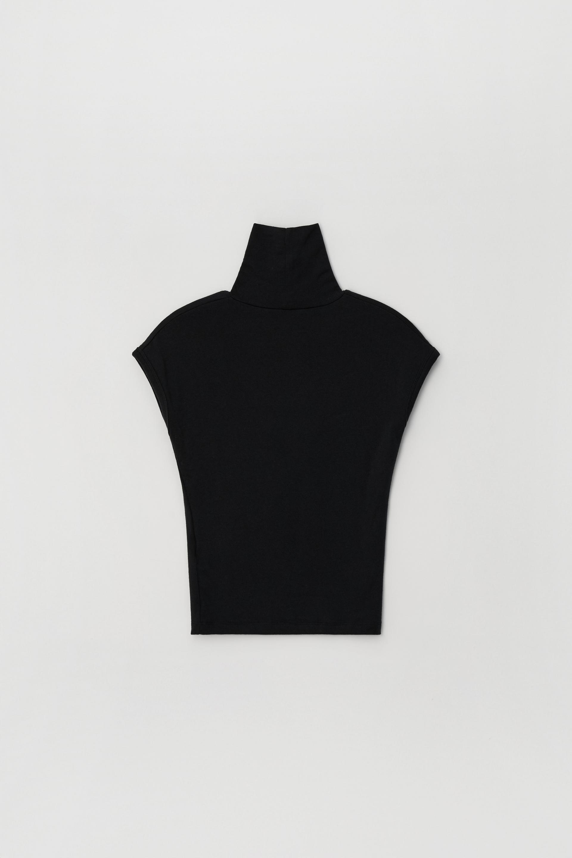 WOOL TURTLENECK TOP_BLACK