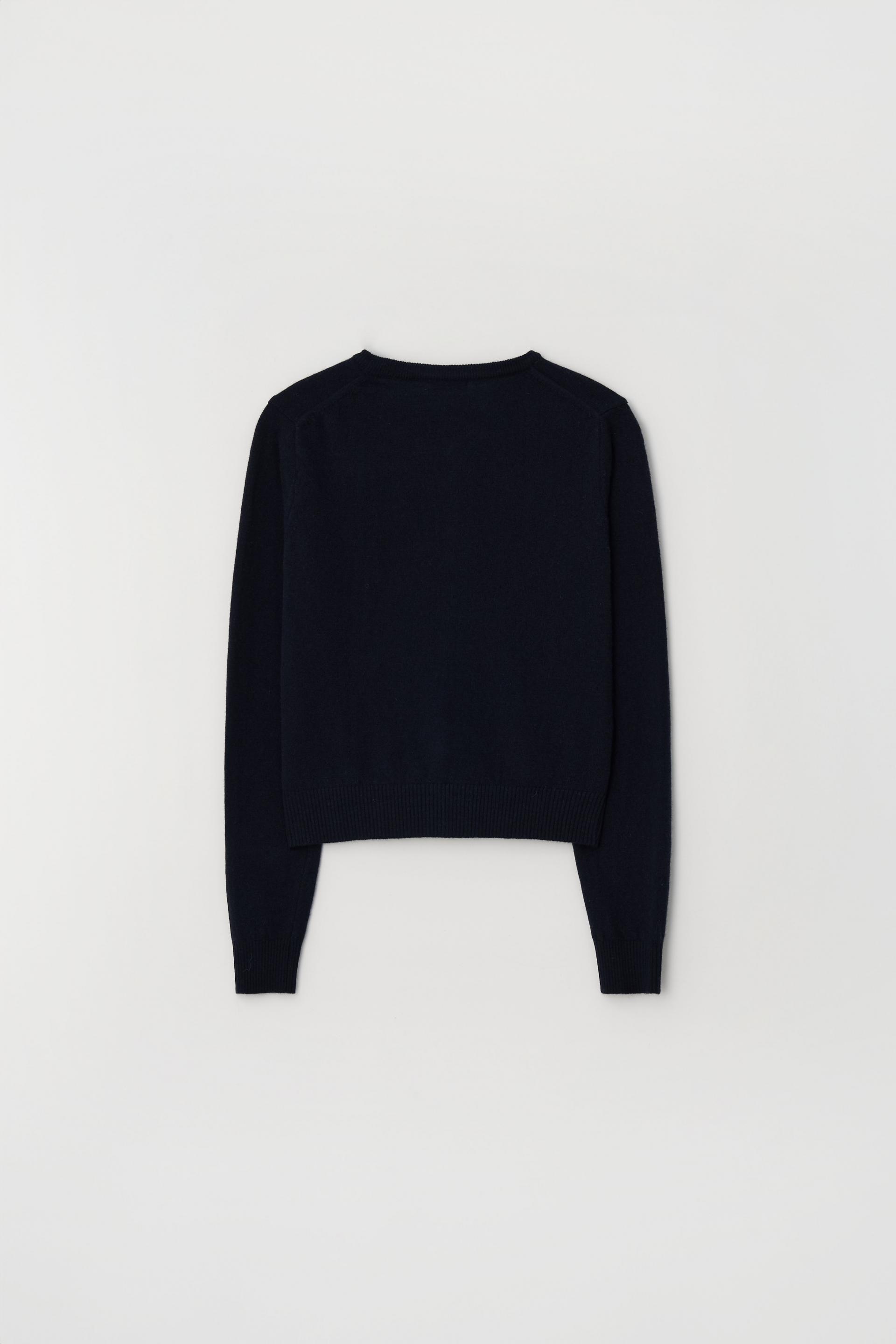 MERINO CASHMERE BUTTON CARDIGAN_NAVY