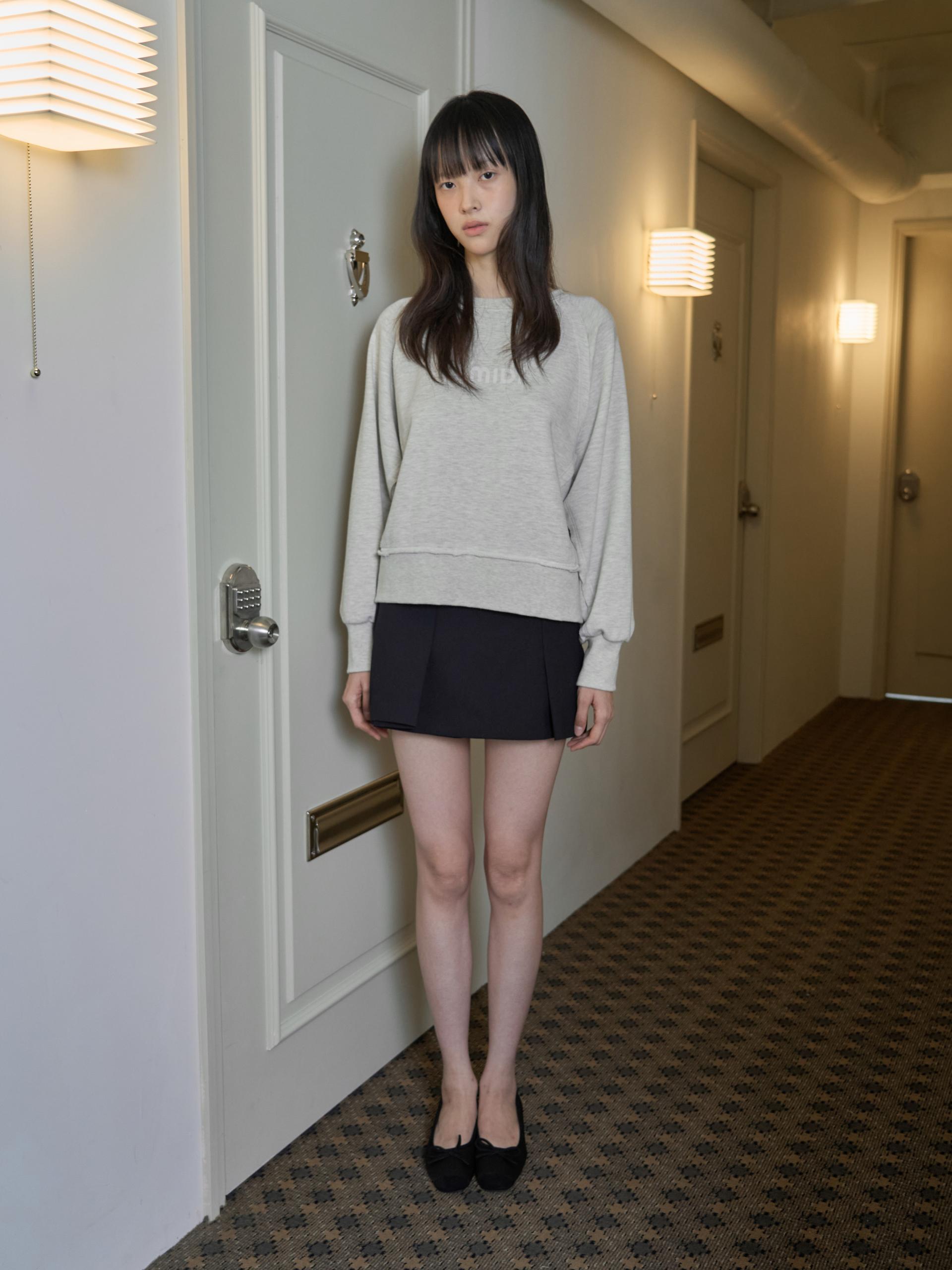 CUT-OFF SWEATSHIRT_MELANGE