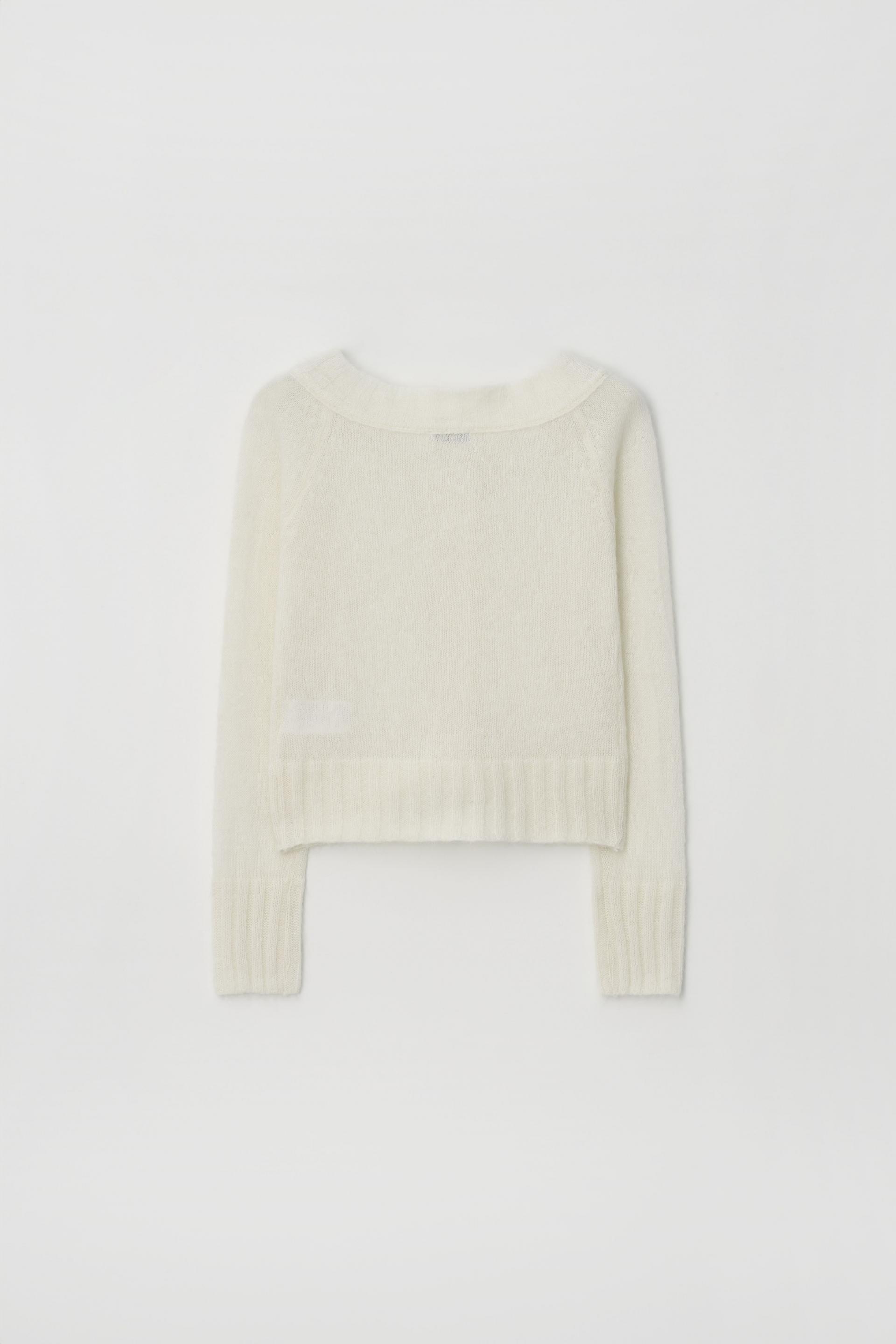 MERINO WOOL ALPACA OFF-SHOULDER CARDIGAN_WHITE