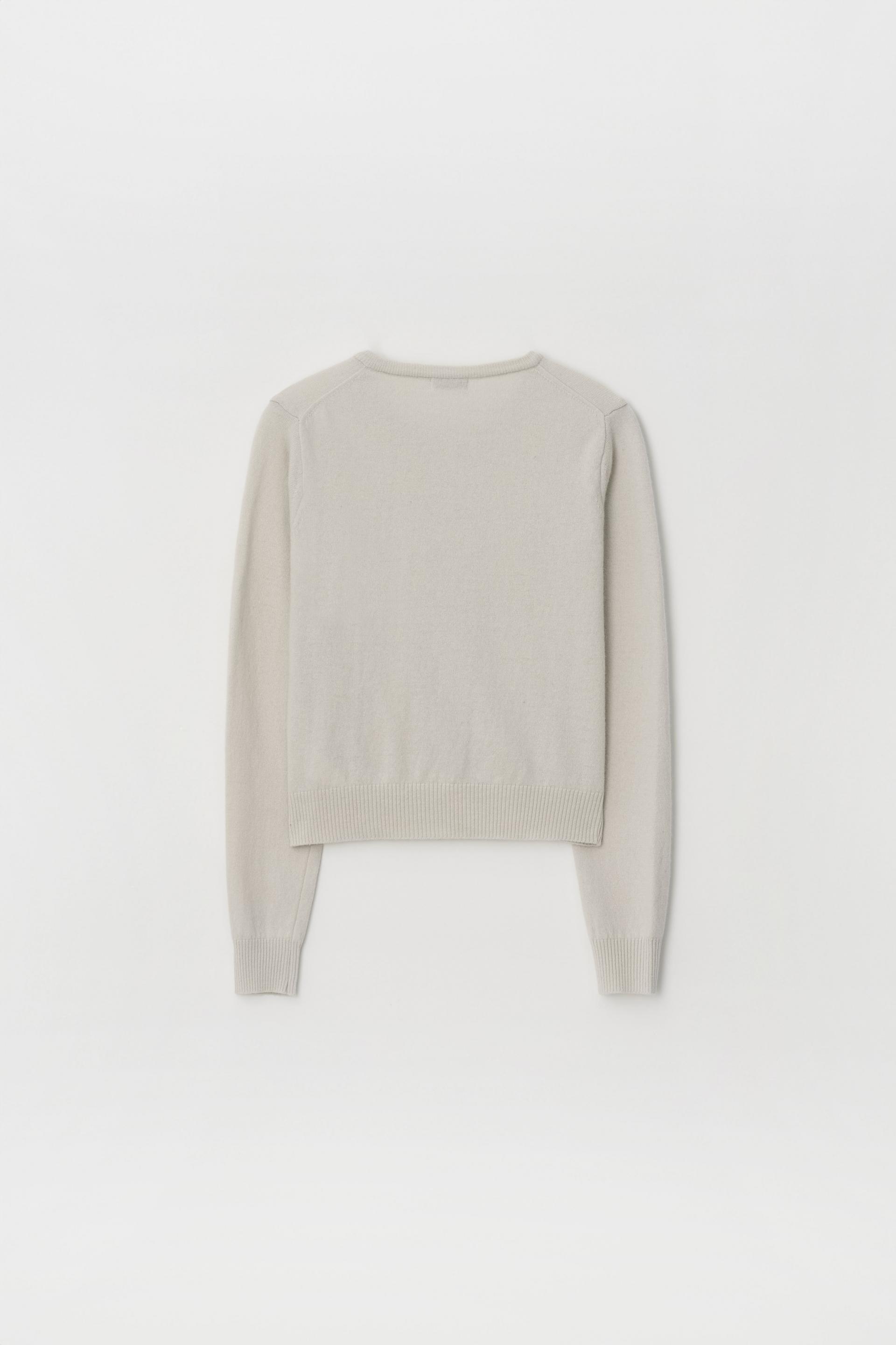 MERINO CASHMERE BUTTON CARDIGAN_IVORY