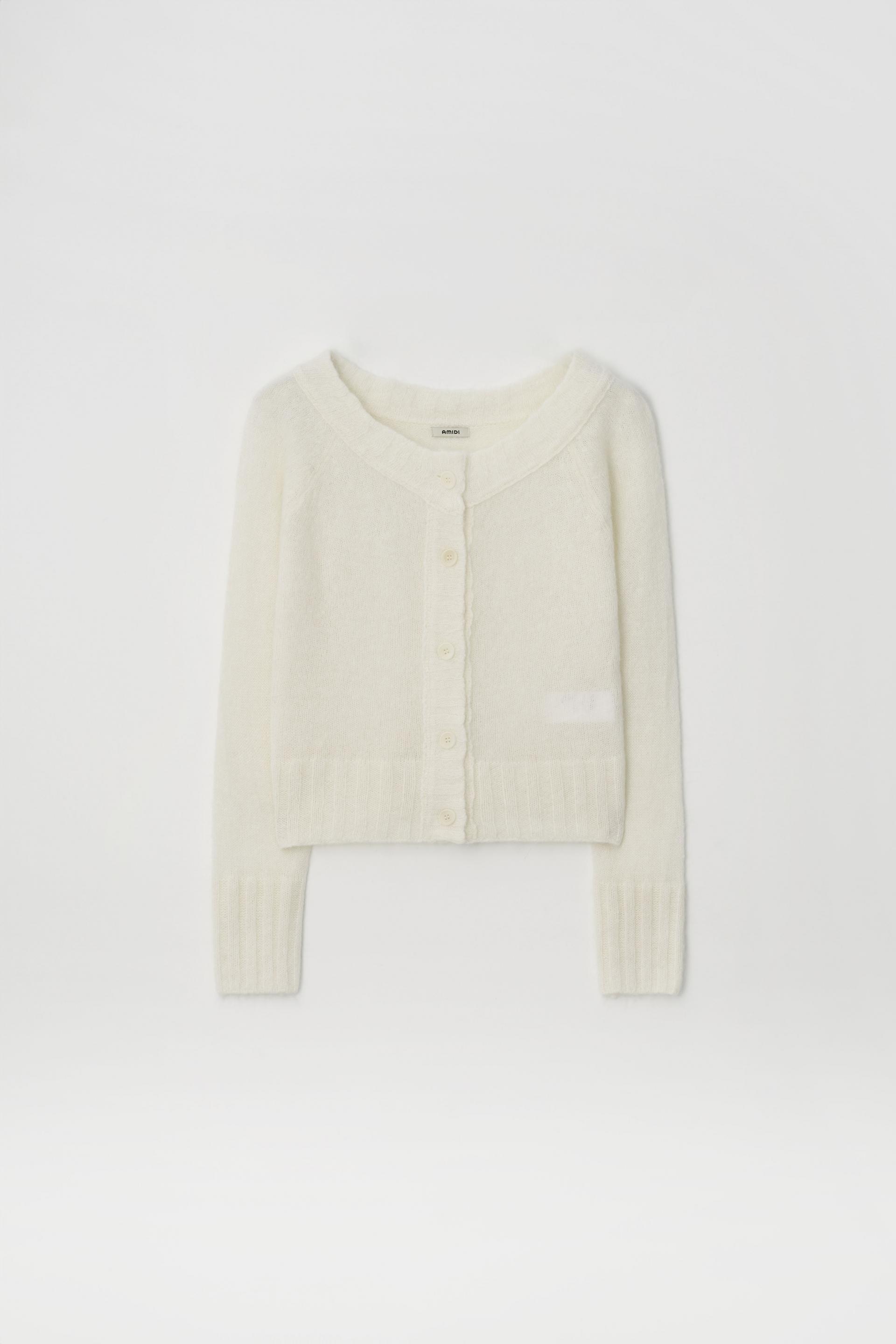 MERINO WOOL ALPACA OFF-SHOULDER CARDIGAN_WHITE