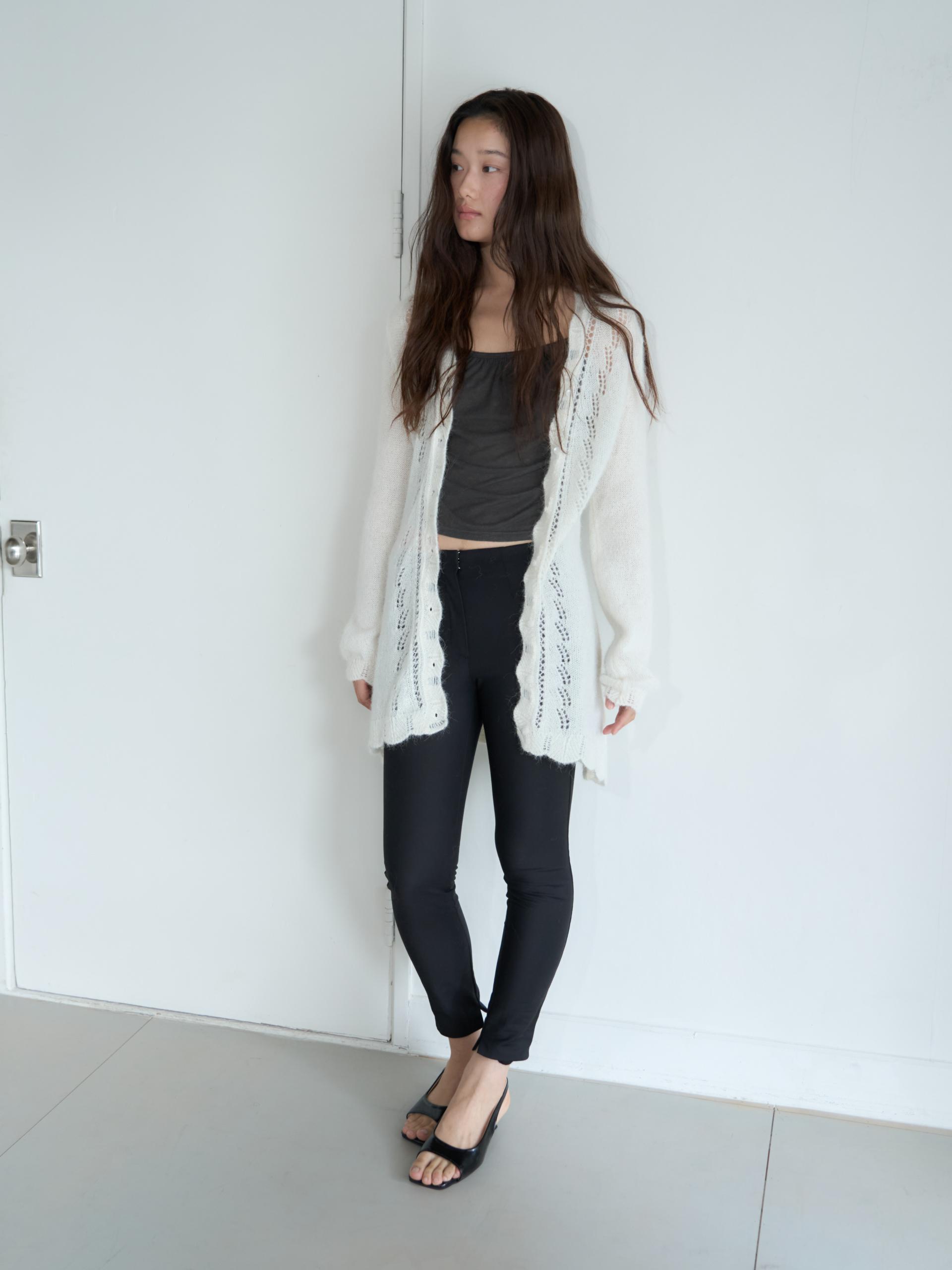 ALPACA LOOSE KNIT LONG CARDIGAN_IVORY