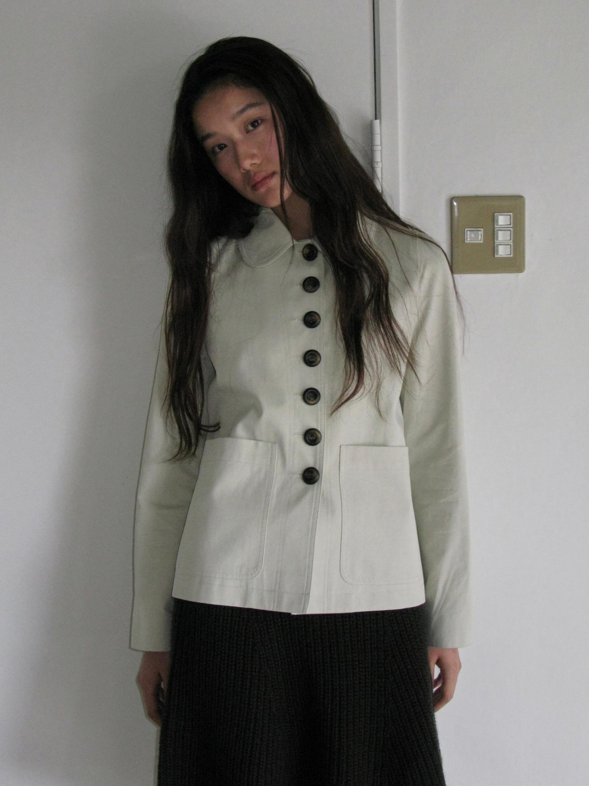 BUTTON DETAIL LOVELY JACKET_BEIGE