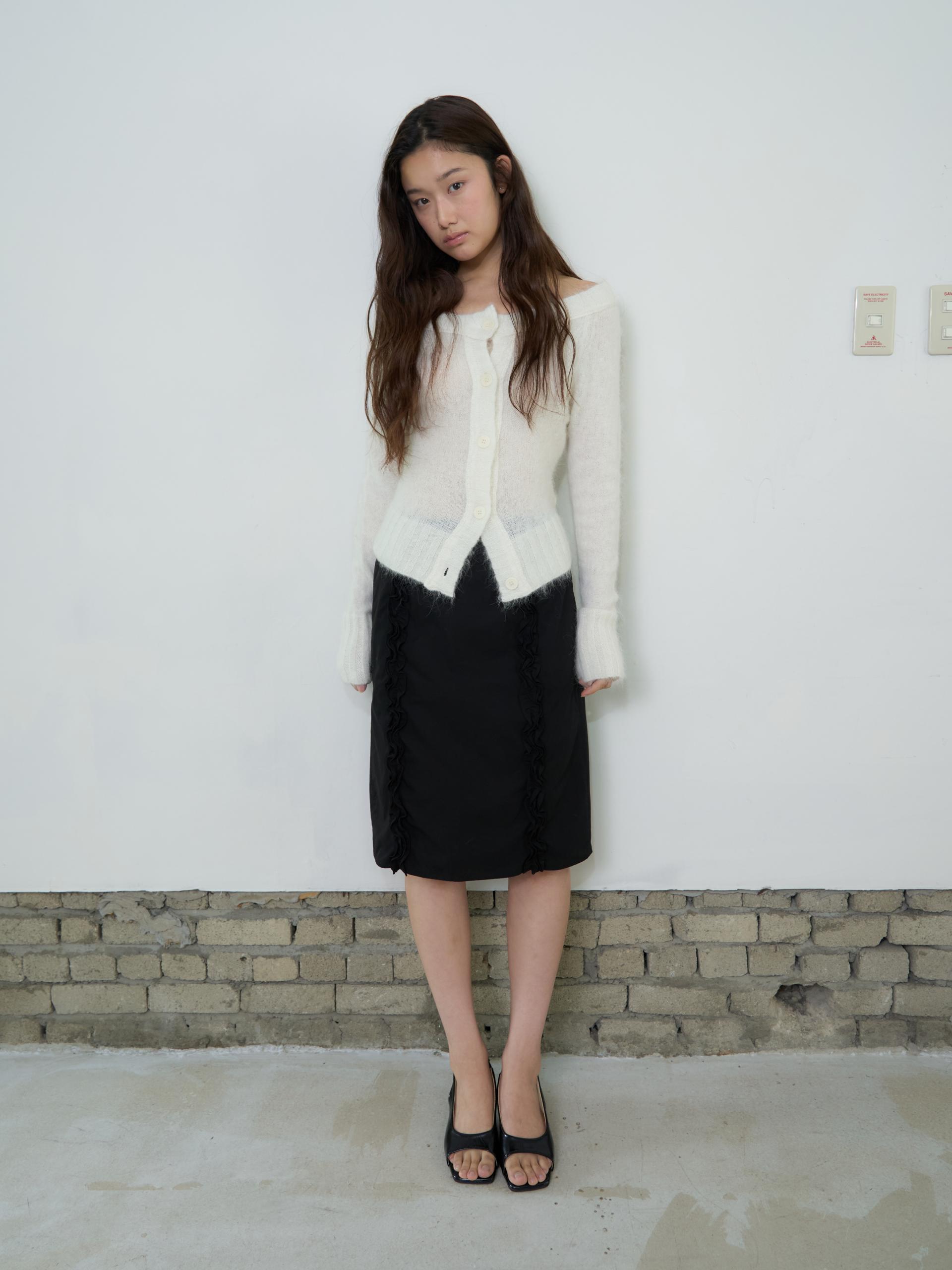 MERINO WOOL ALPACA OFF-SHOULDER CARDIGAN_WHITE
