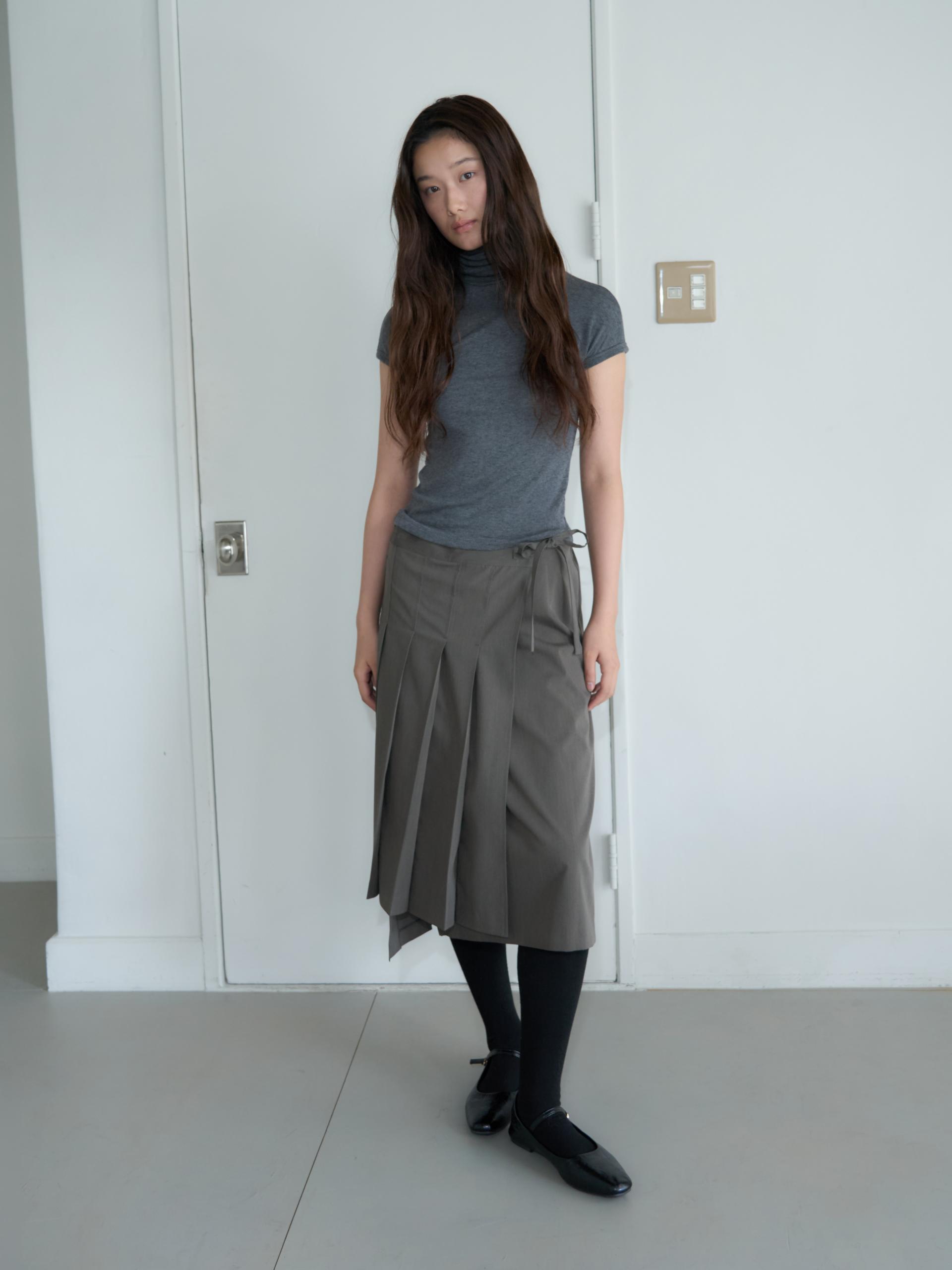 WOOL TURTLENECK TOP_GRAY