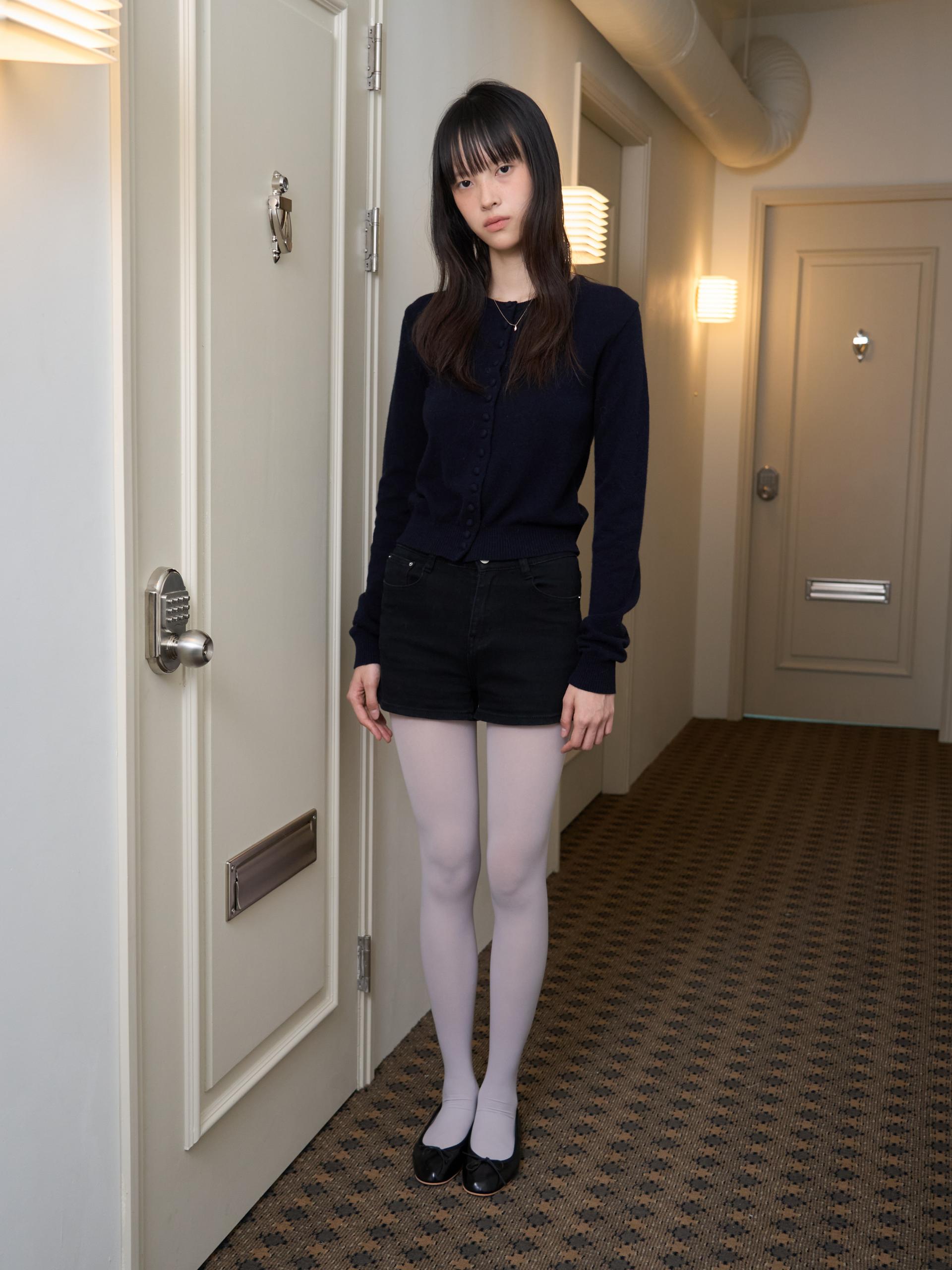 MERINO CASHMERE BUTTON CARDIGAN_NAVY