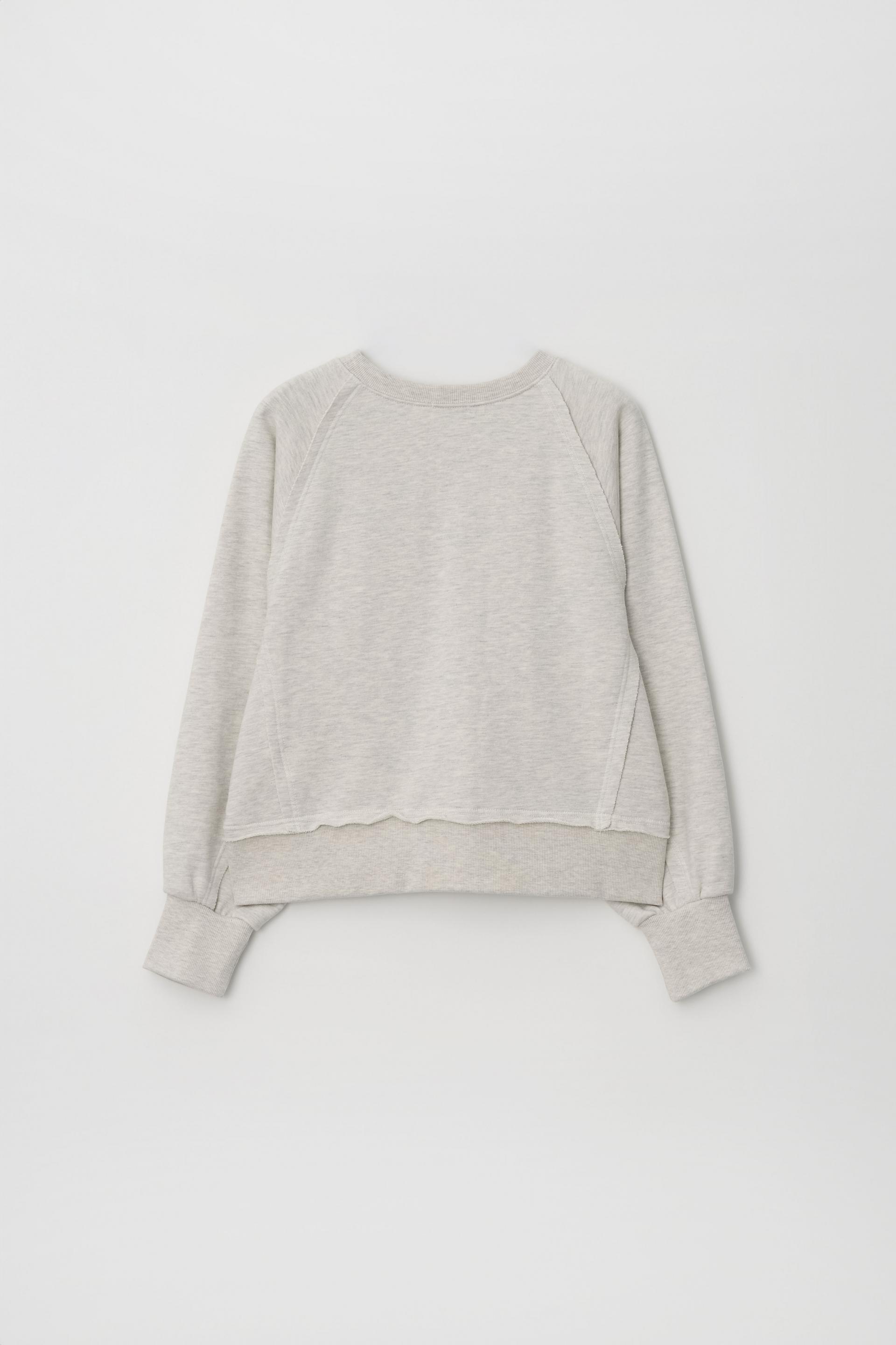 CUT-OFF SWEATSHIRT_MELANGE