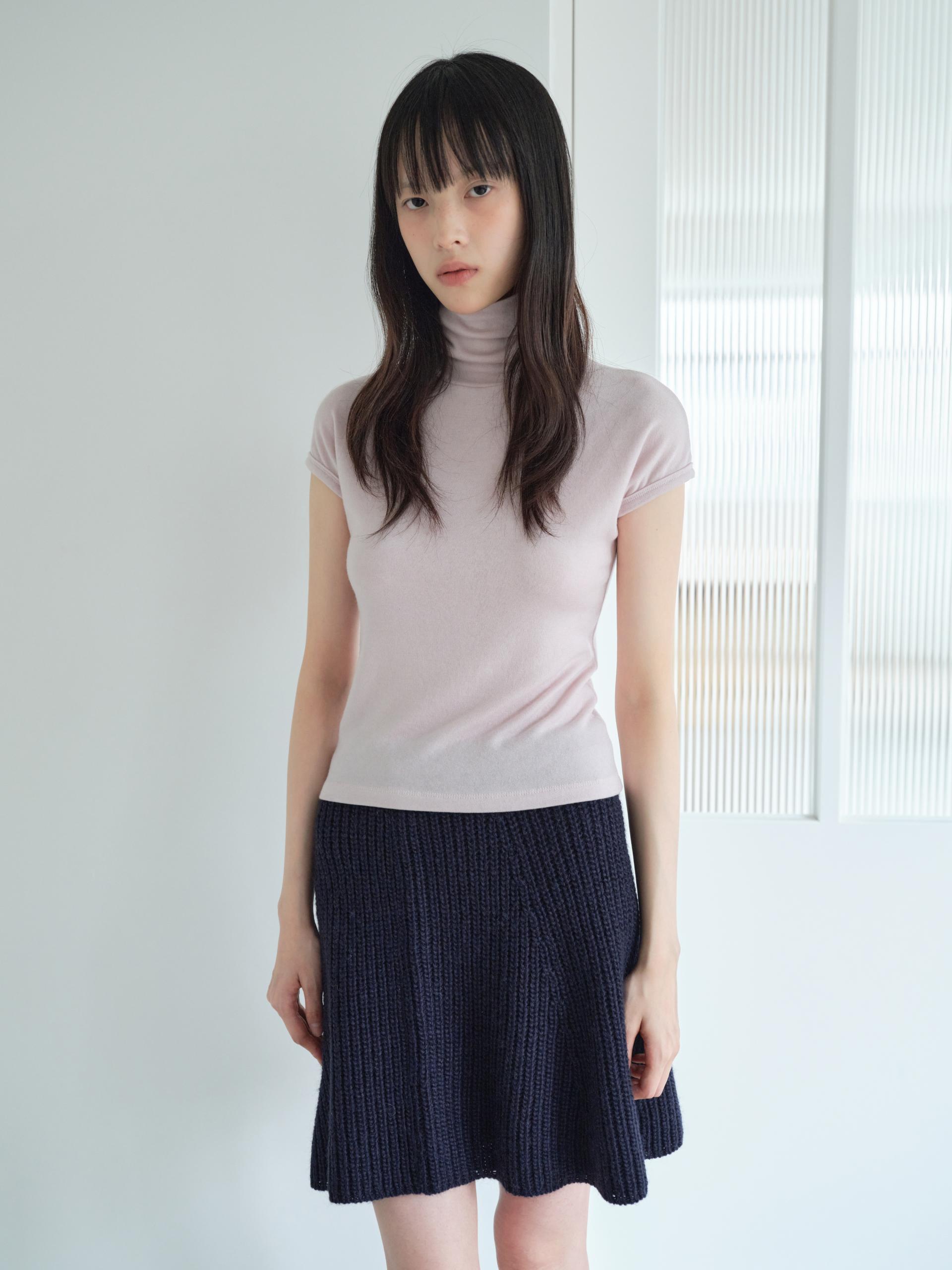 WOOL TURTLENECK TOP_PINK