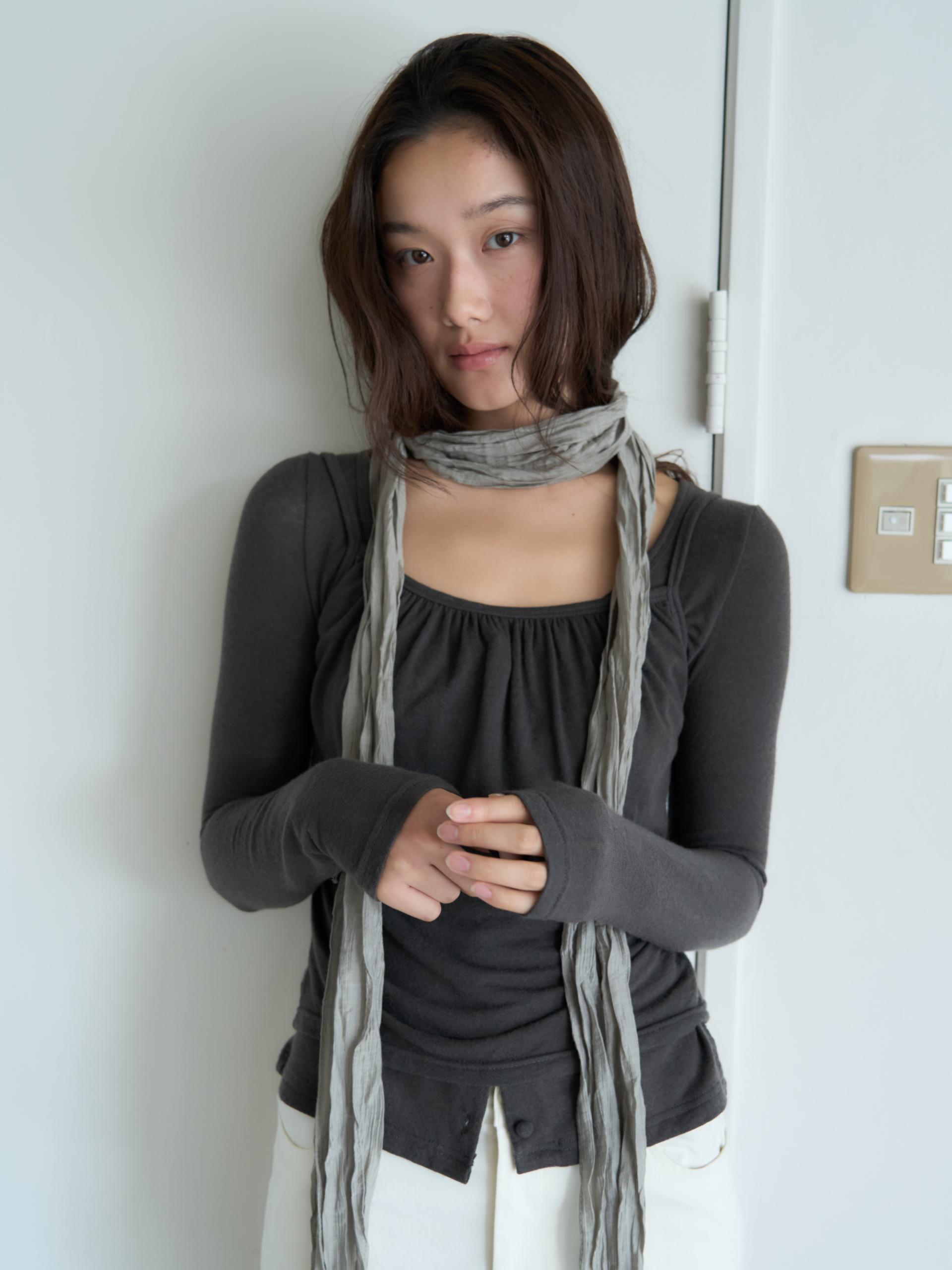 COZY SOFT CARDIGAN&TANK SET_CHARCOAL
