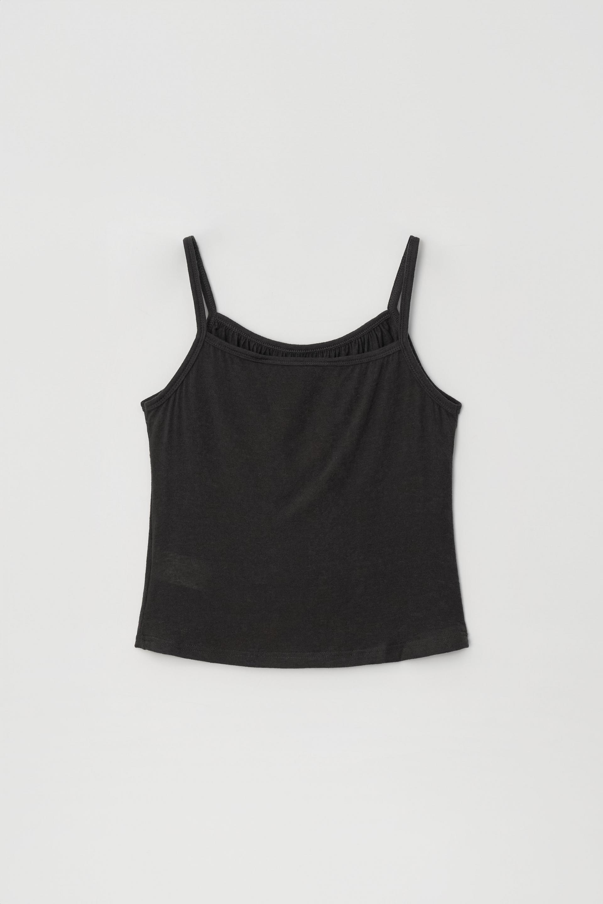 COZY SOFT CARDIGAN&TANK SET_CHARCOAL