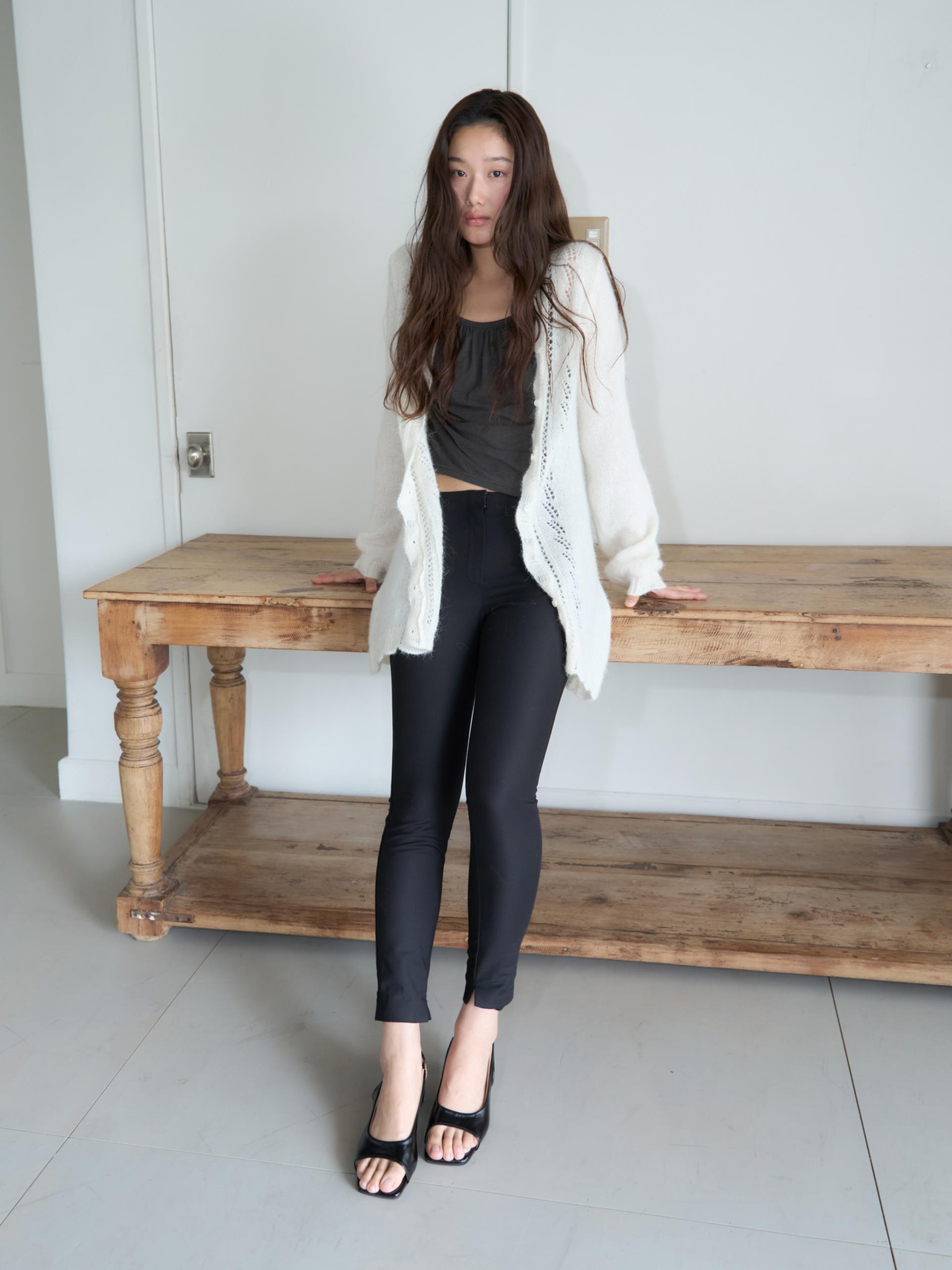 ALPACA LOOSE KNIT LONG CARDIGAN_IVORY