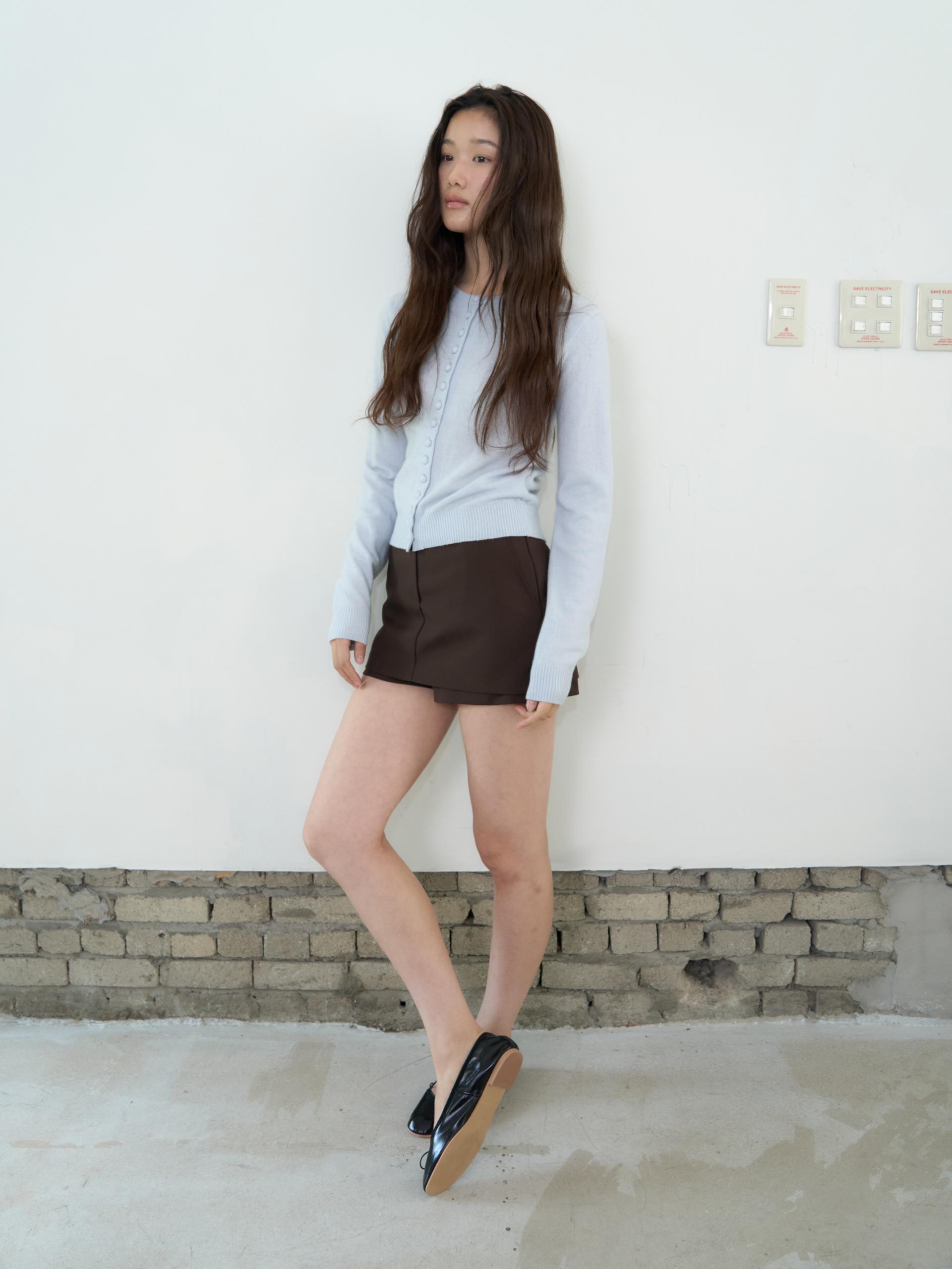 MERINO CASHMERE BUTTON CARDIGAN_BLUE
