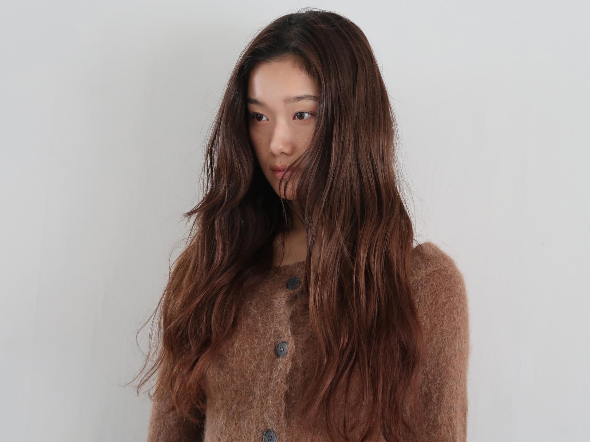 MERINO WOOL ALPACA OFF-SHOULDER CARDIGAN_BROWN