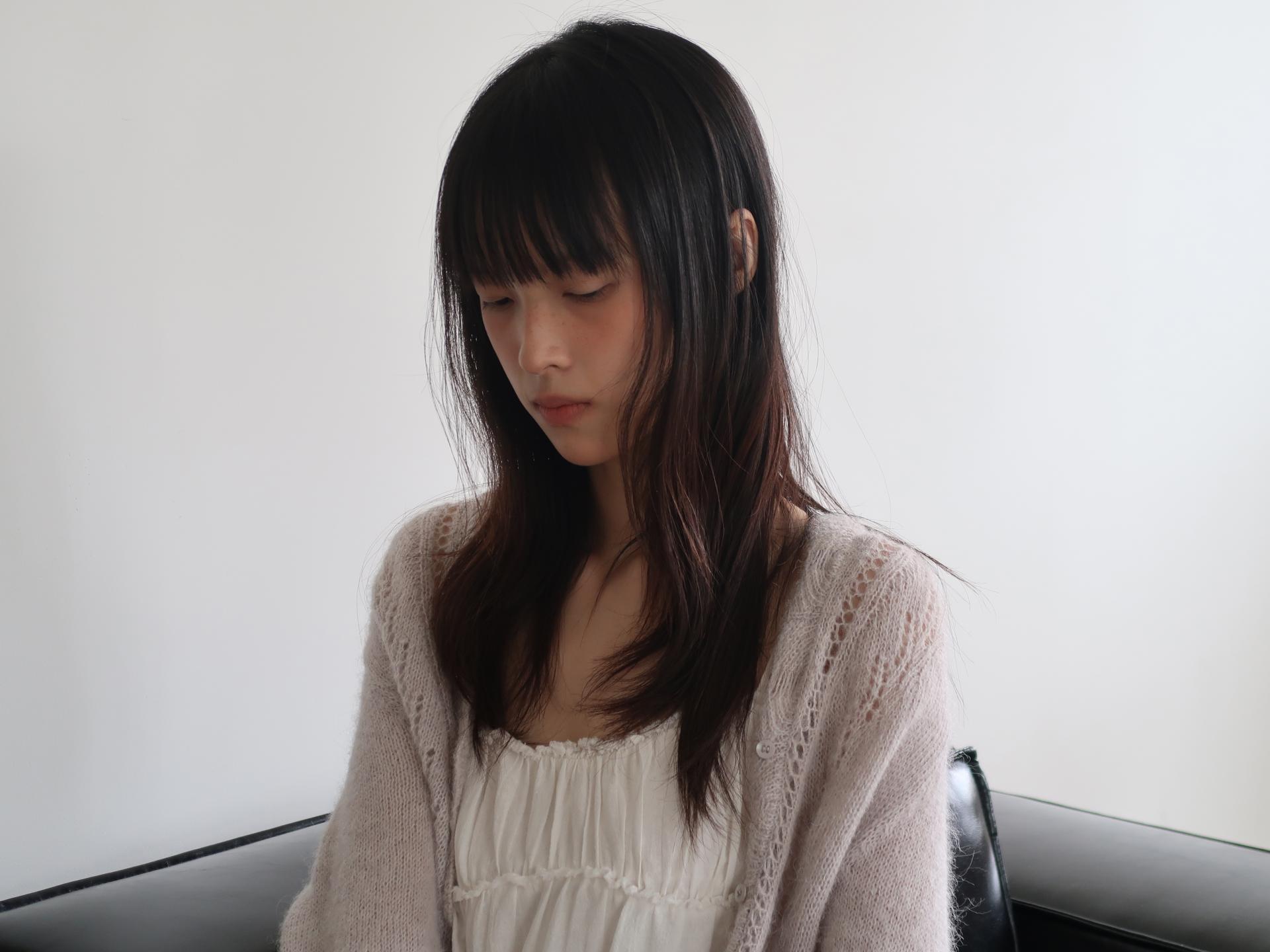 ALPACA LOOSE KNIT LONG CARDIGAN_LIGHT GRAY