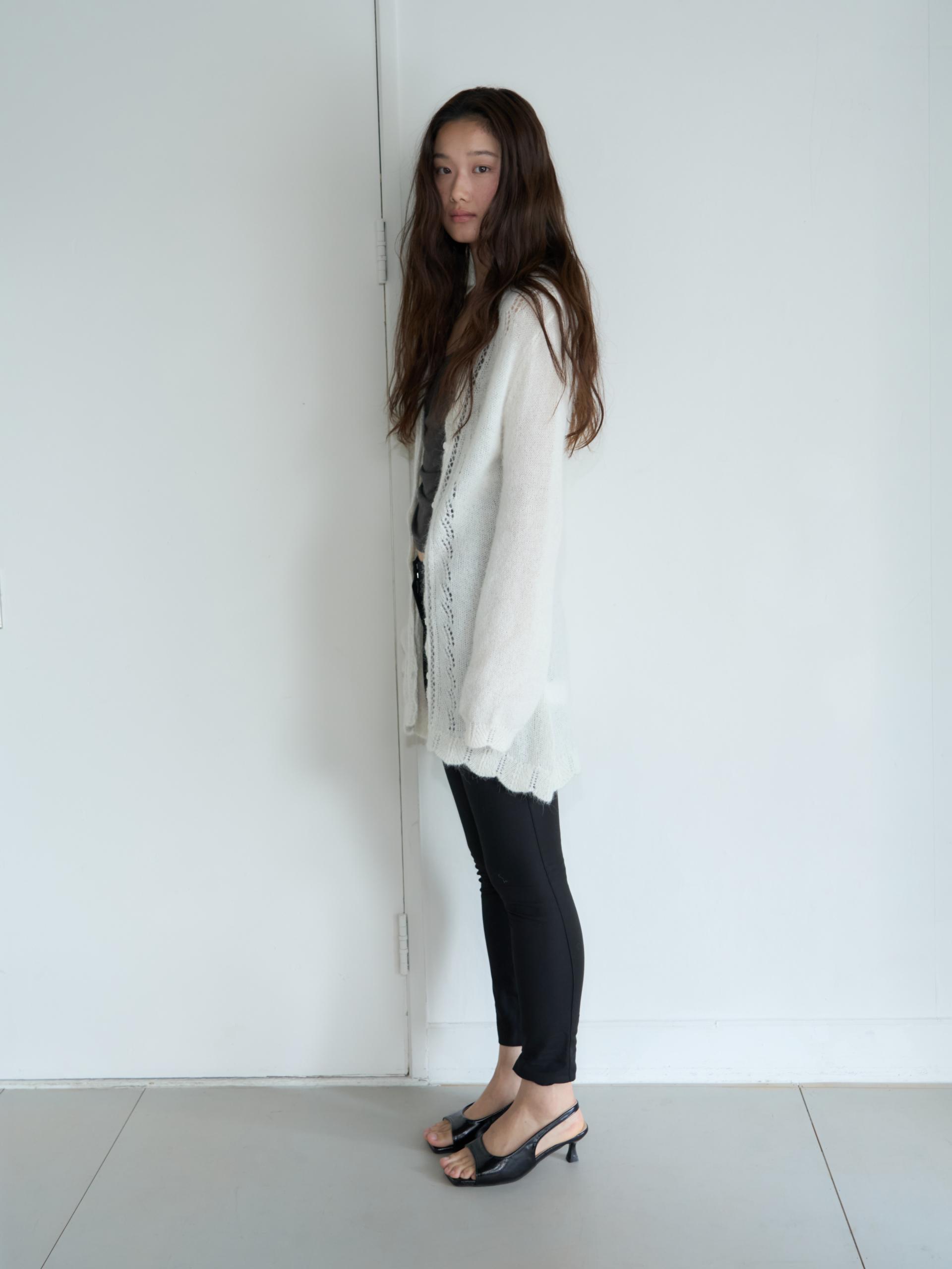 ALPACA LOOSE KNIT LONG CARDIGAN_IVORY