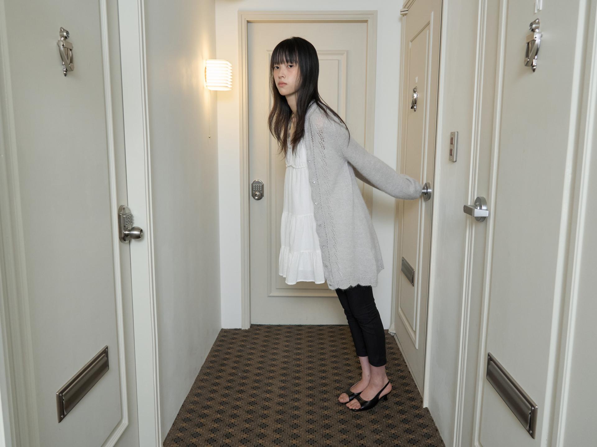 ALPACA LOOSE KNIT LONG CARDIGAN_LIGHT GRAY