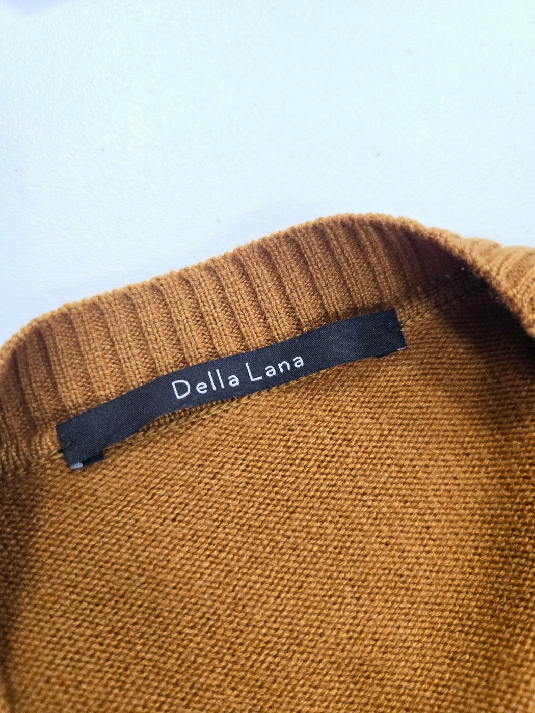 정품 델라라나 DELLA LANA 캐시미어 100% 아가일 가디건