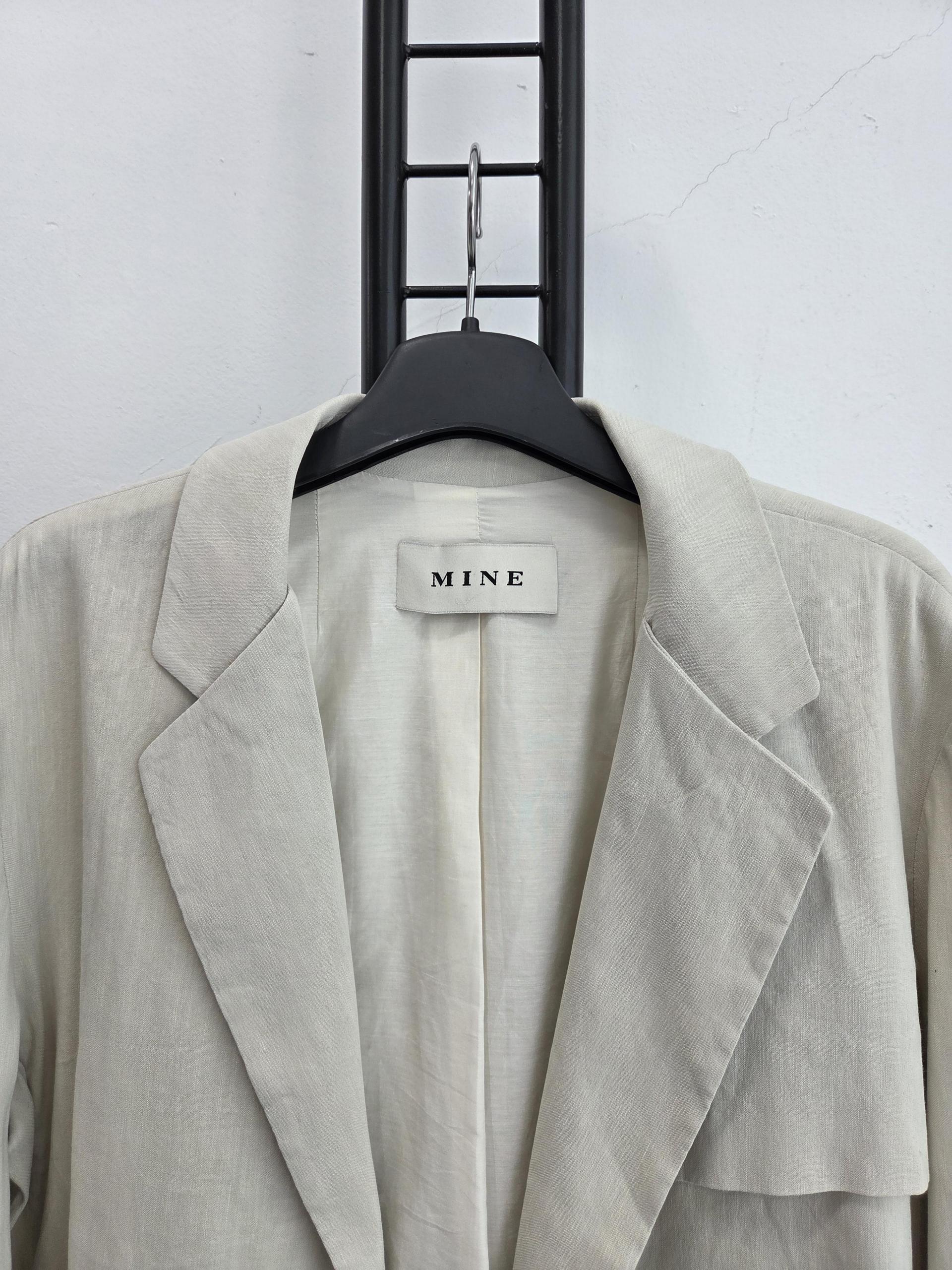 정품 한섬 마인 MINE 마 레이온 자켓 베이지