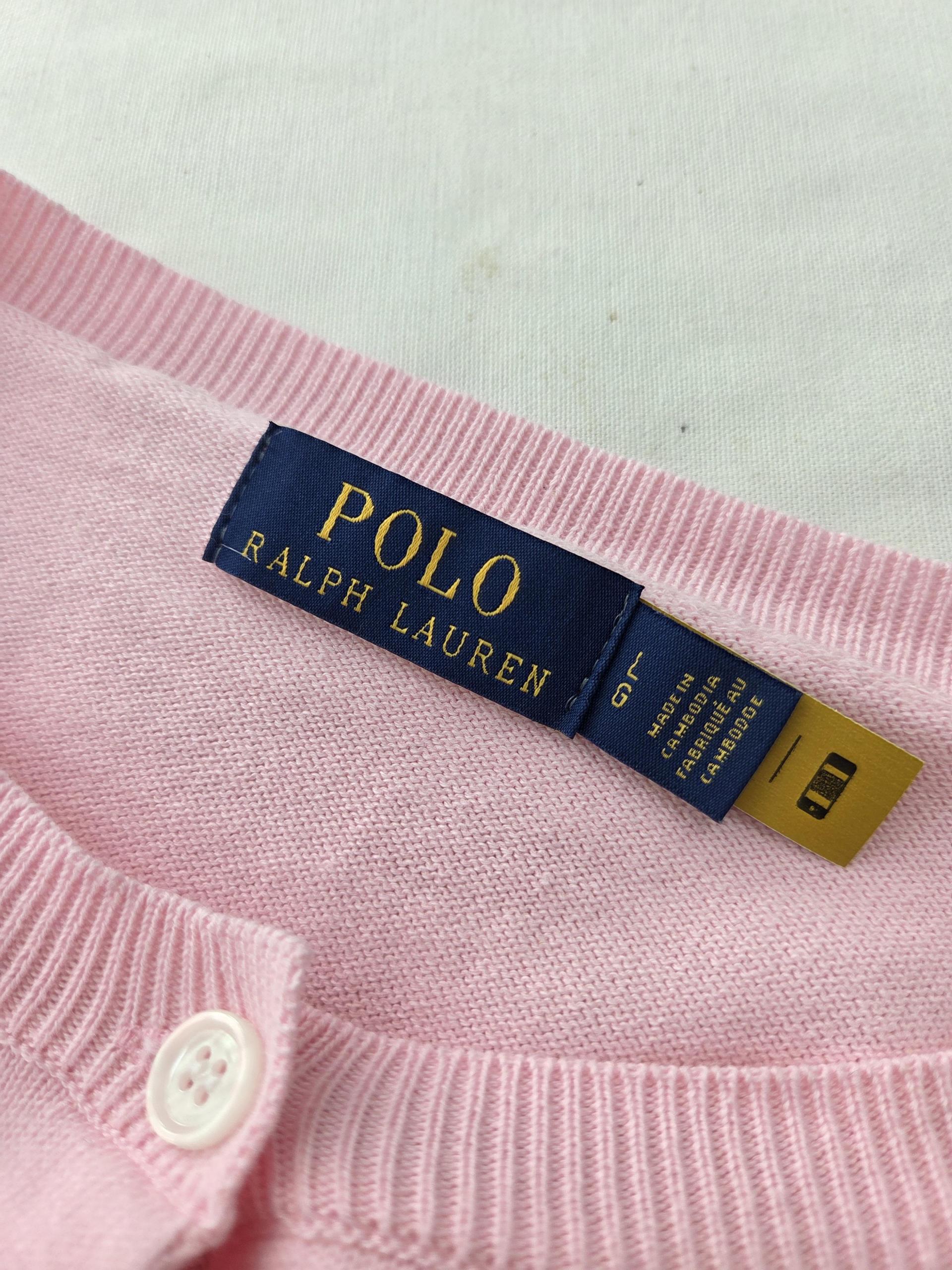 정품 폴로 랄프로렌 POLO RALPH LAUREN 핑크 가디건