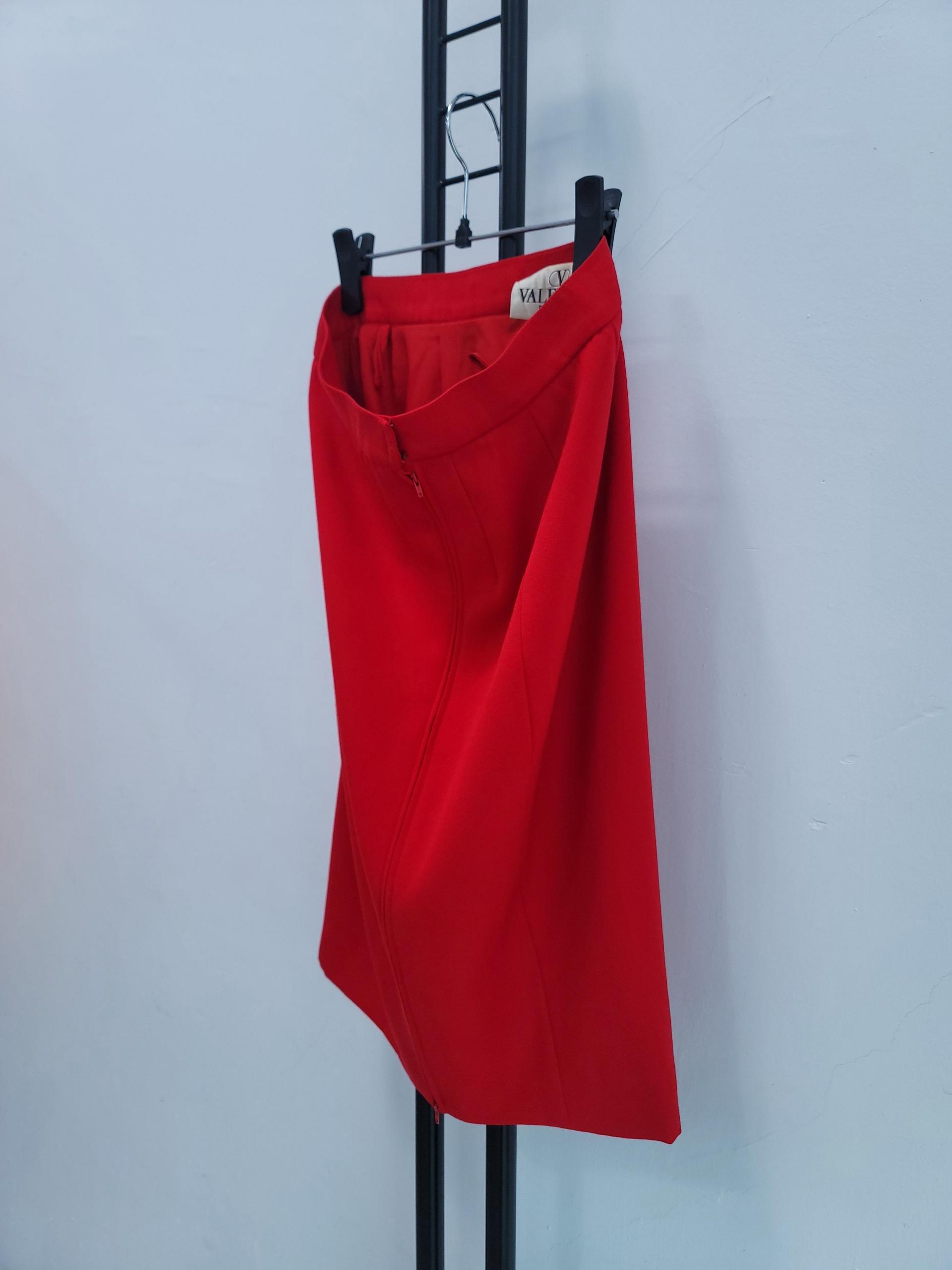 정품 발렌티노 부티크 VALENTINO 레드 스커트