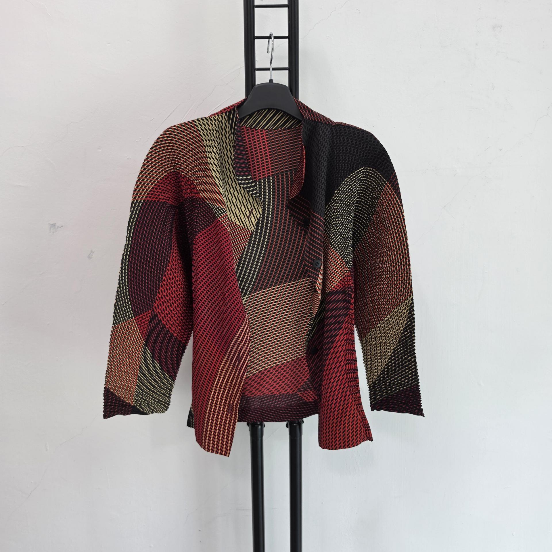 정품 이세이미야케 ISSEY MIYAKE 체크패턴 재킷가디건