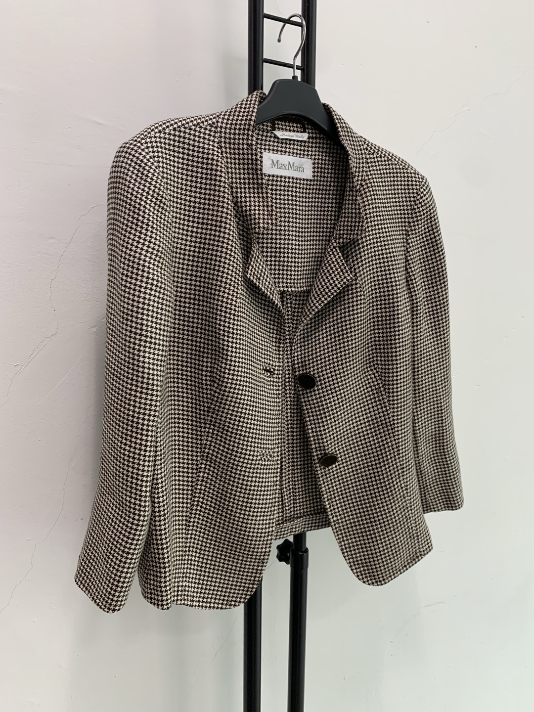 정품 막스마라 MaxMara 체크 자켓