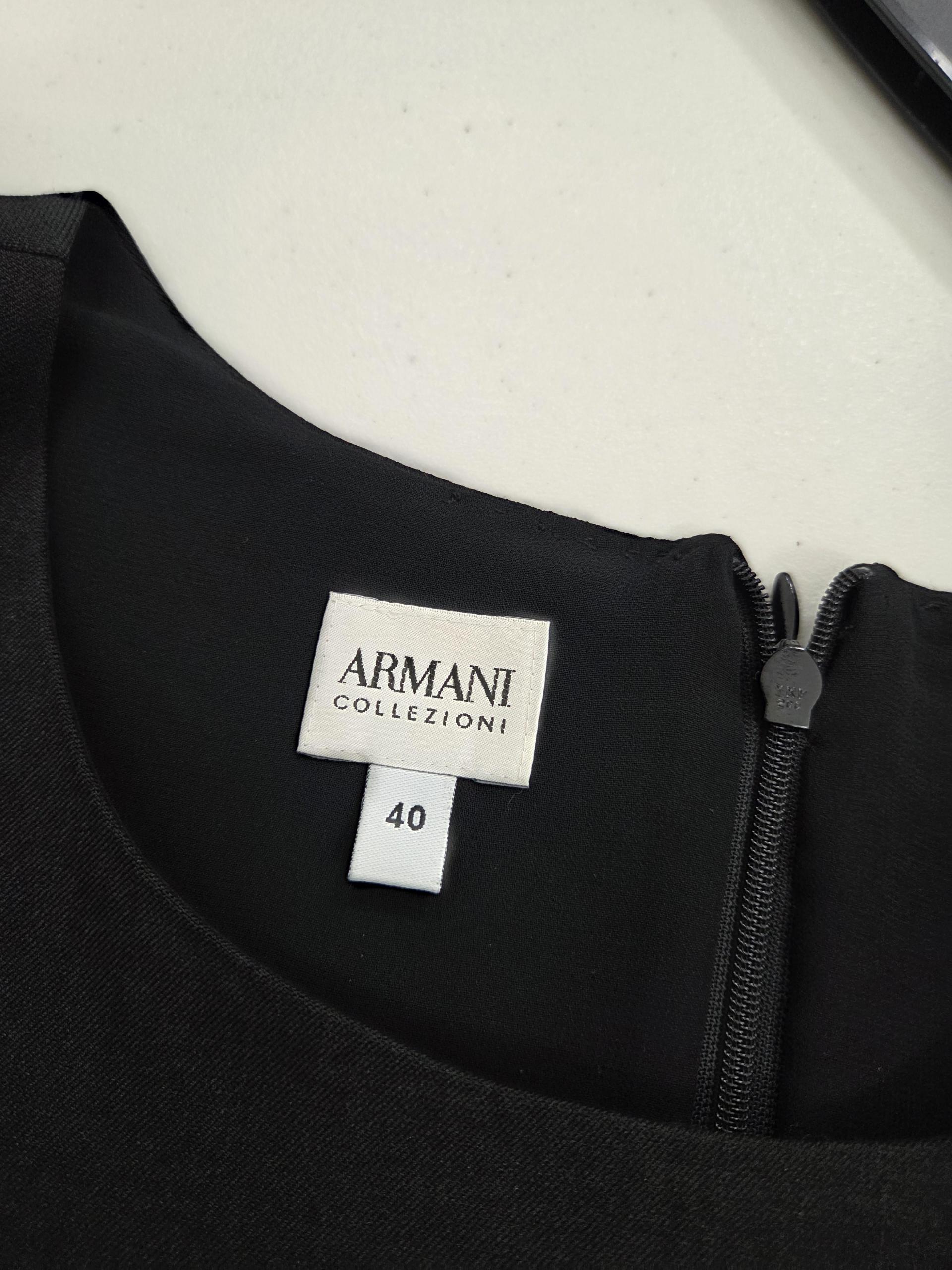 정품 알마니 ARMANI 블랙 반팔 원피스